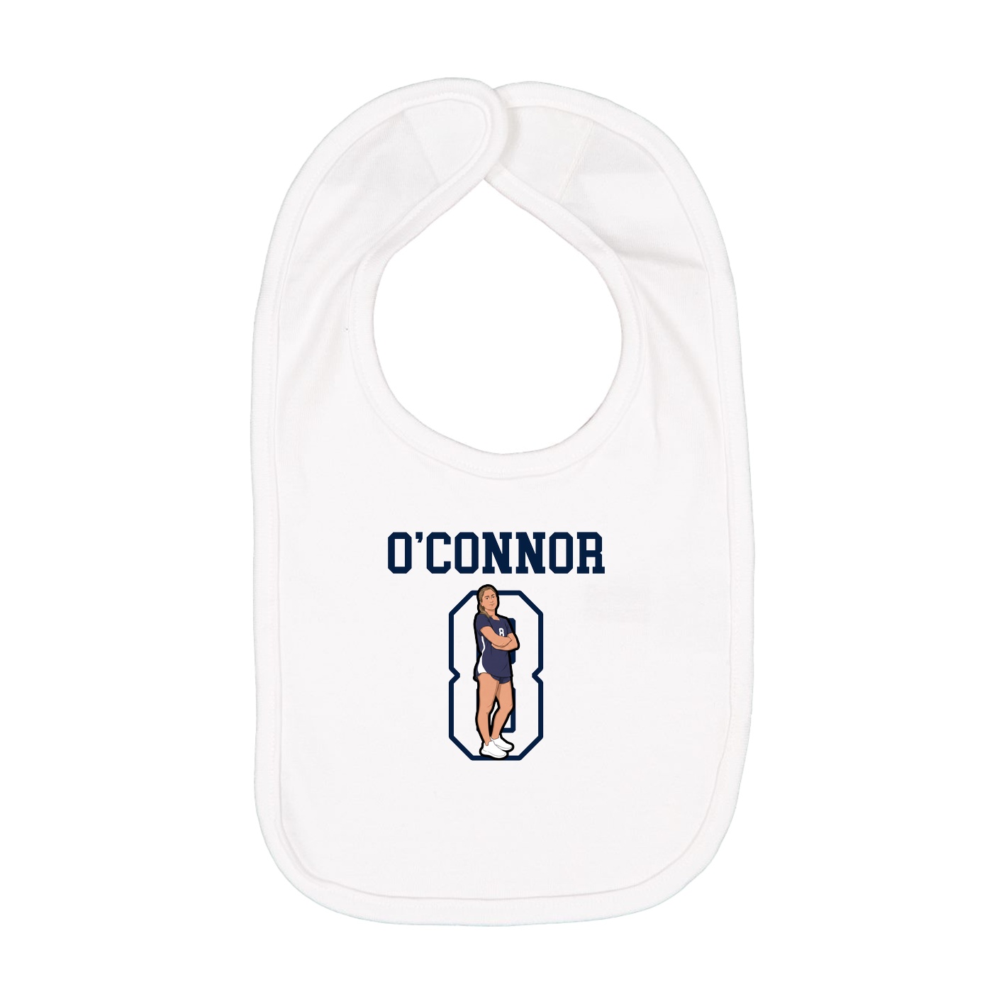 Infant Bib — Shirsey in White