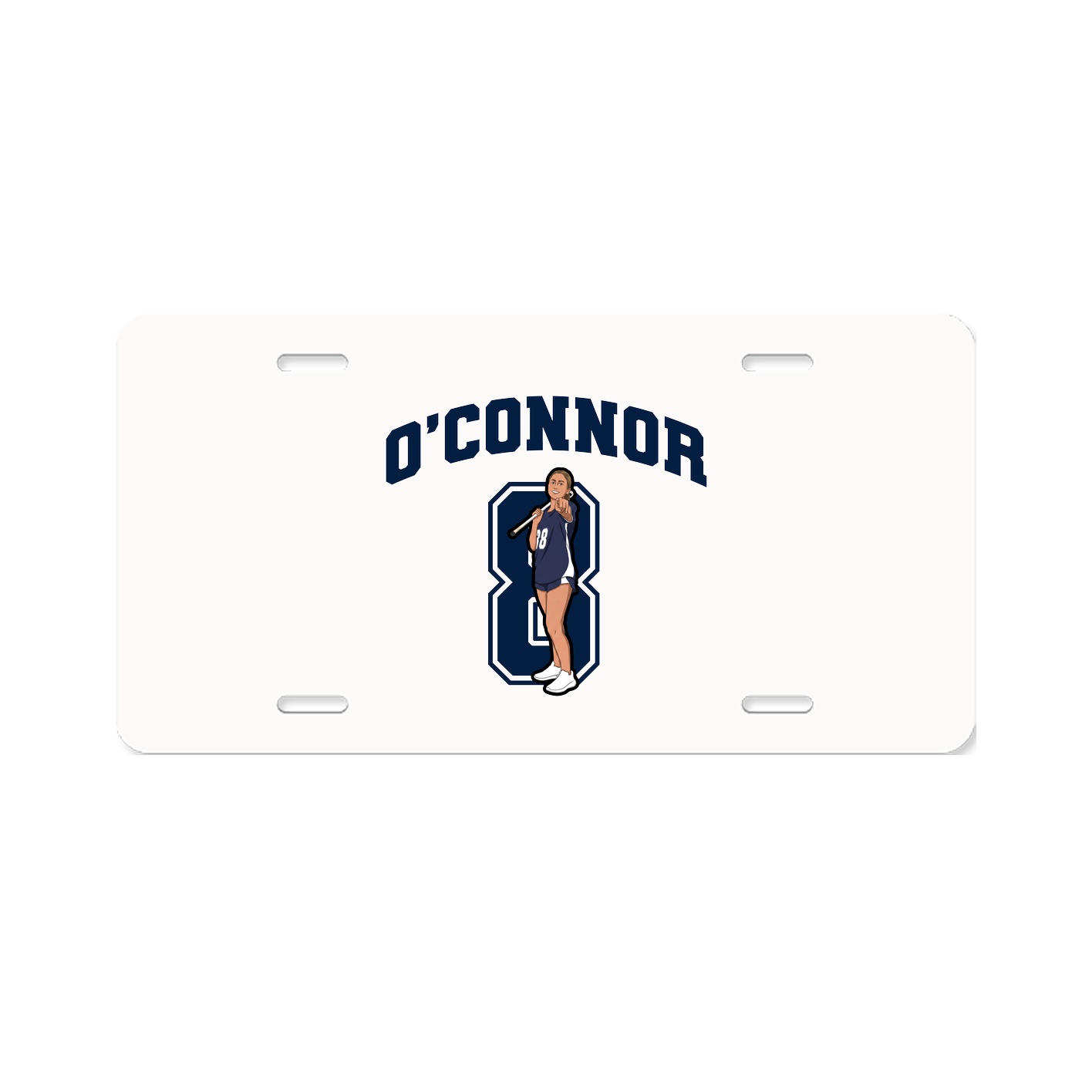 License Plate — Number in Classic