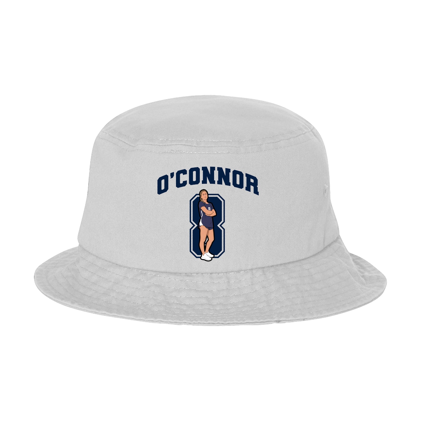 Bucket Cap — Number in White