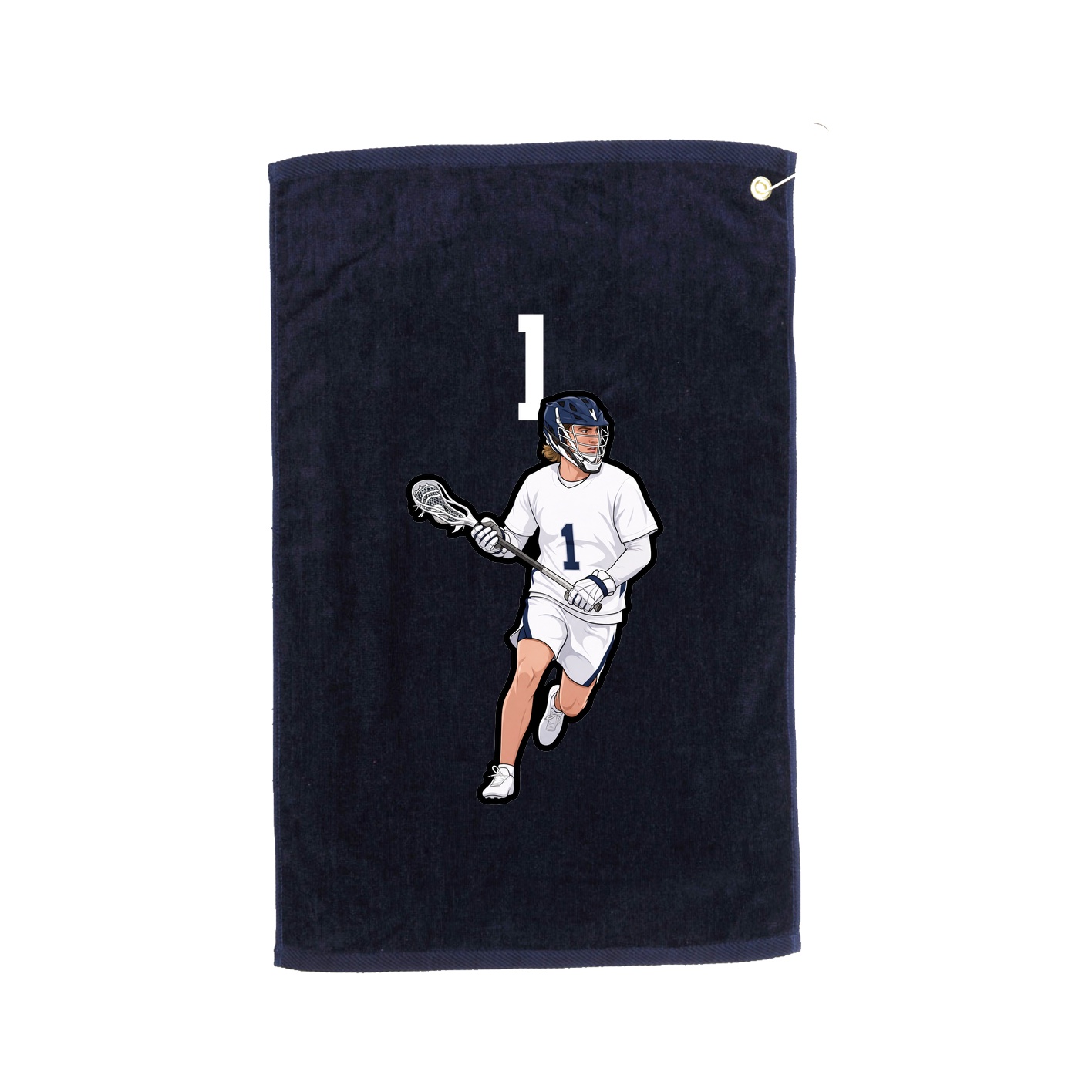 Golf Towel — Number Top in Navy