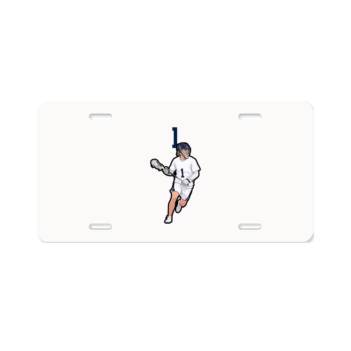 License Plate — Number Top in Classic
