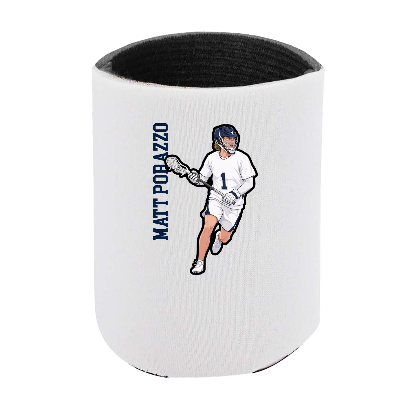 Can Holder — Name Vertical in White