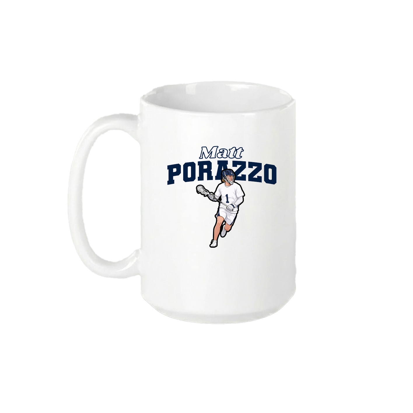 15oz Coffee Mug — Name Arch in White