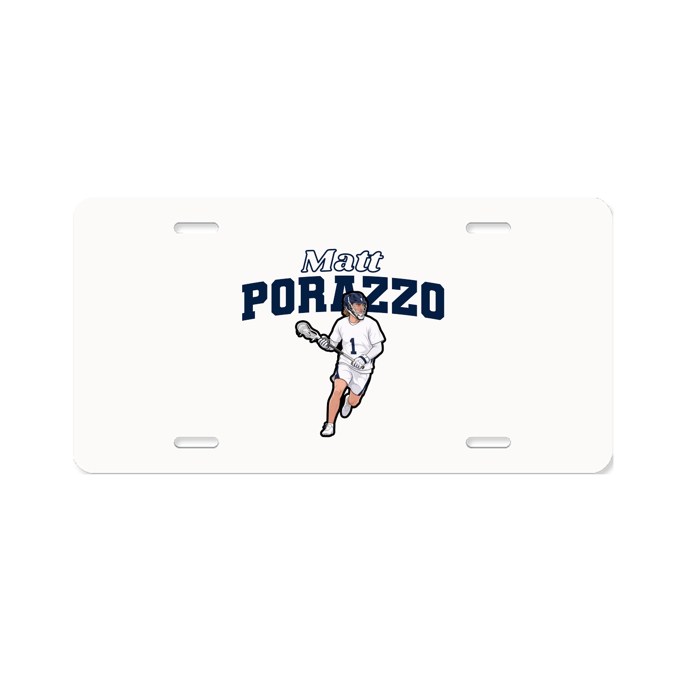 License Plate — Name Arch in Classic