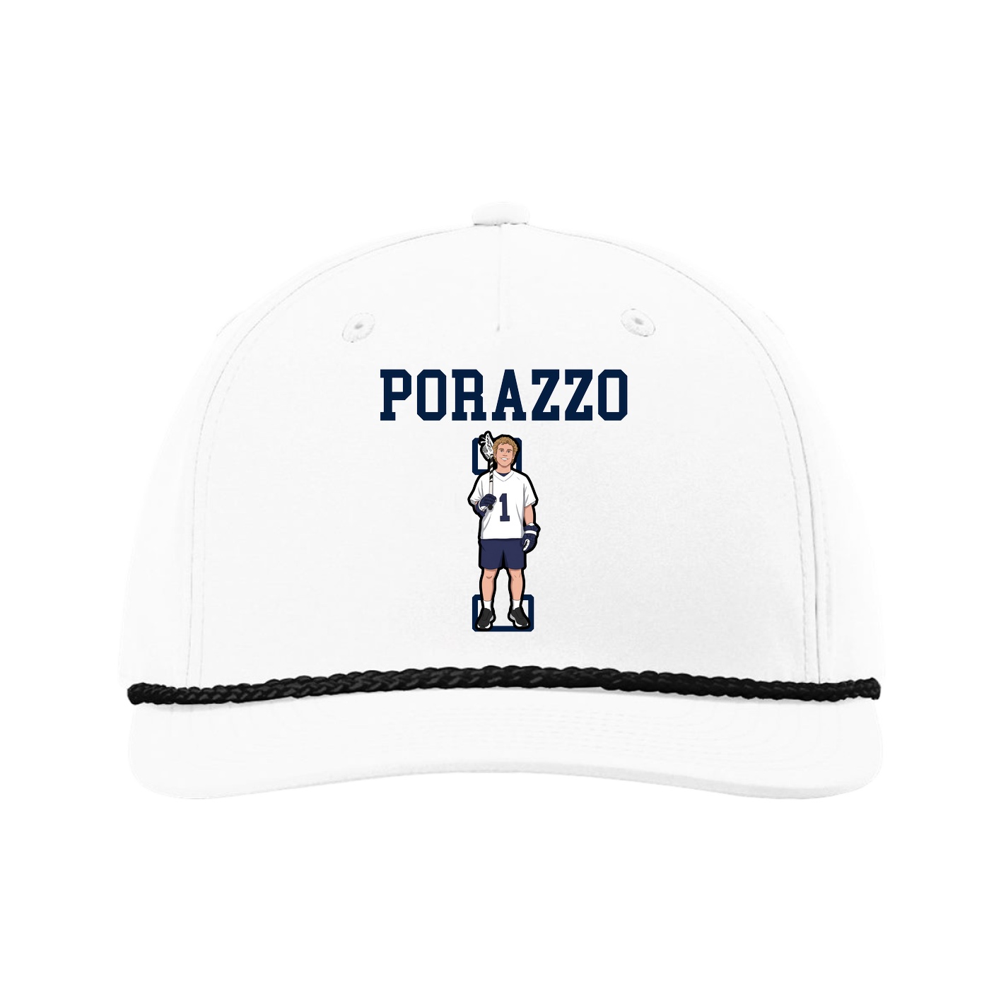 Five-Panel Classic Rope Cap — Shirsey in White