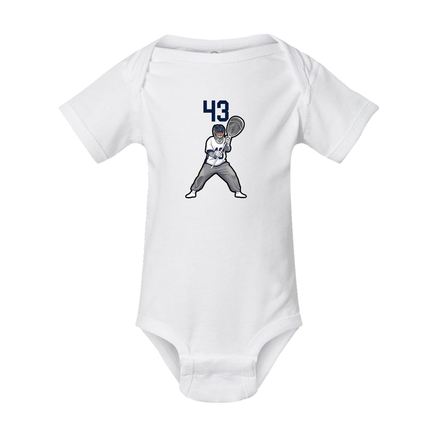 Baby Onesie — Number Top in White