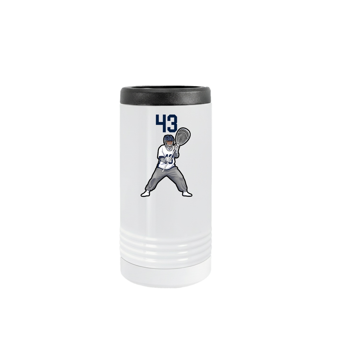 Slim Beverage Holder — Number Top in White