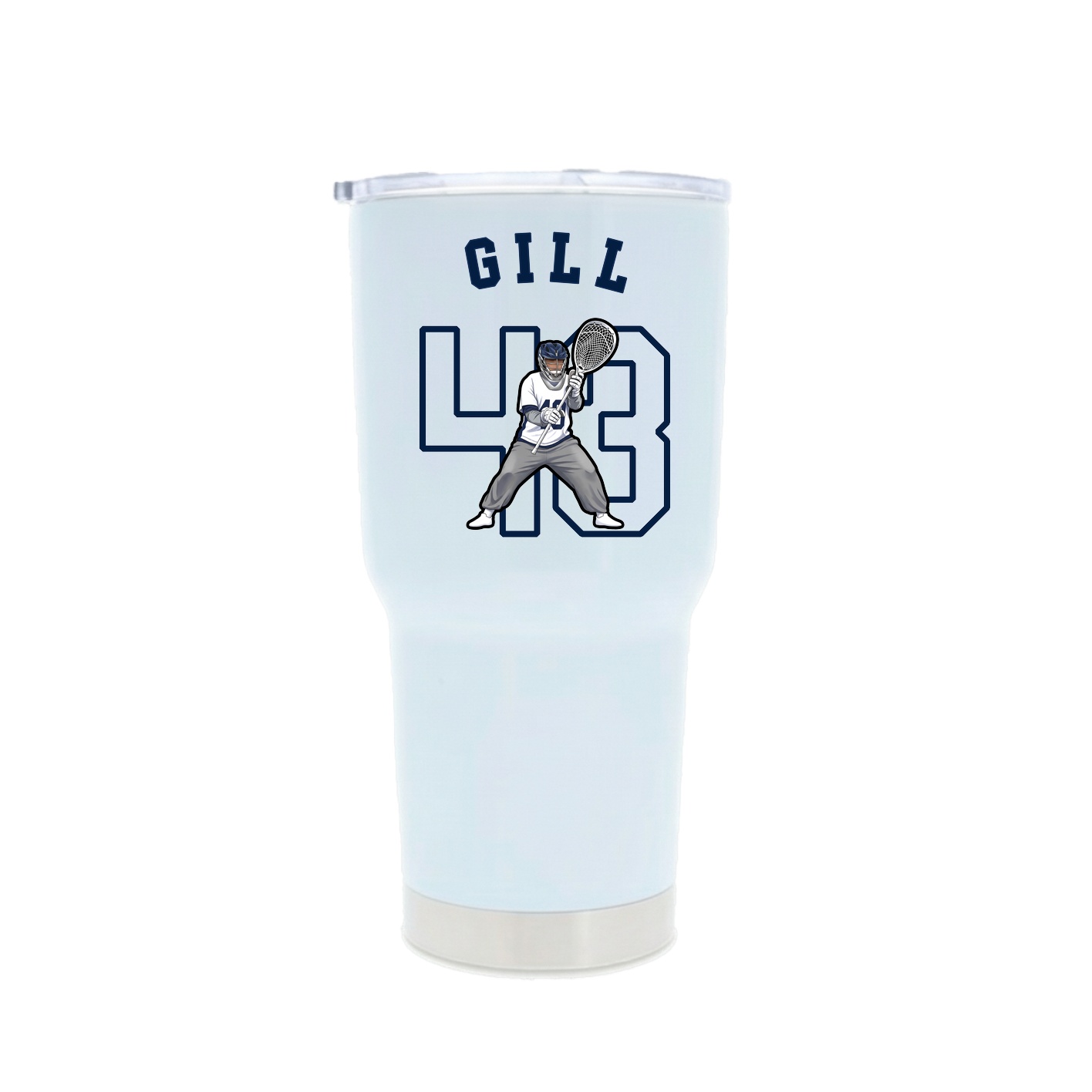 30oz Stainless Steel Tumbler — Shirsey Arch in White