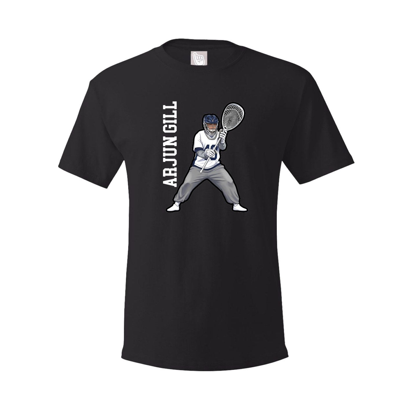 Tee — Name Vertical in Black