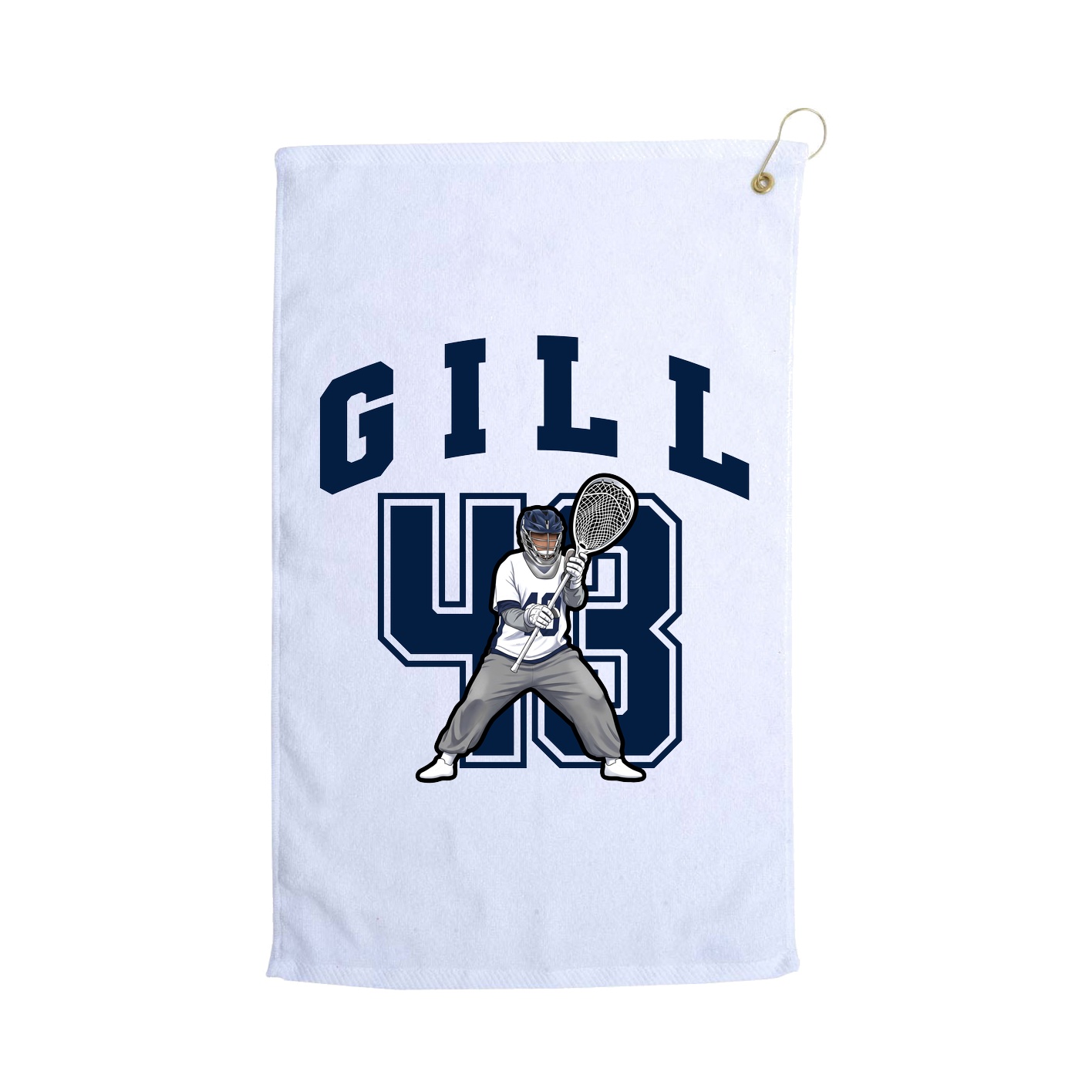 Golf Towel — Number in White