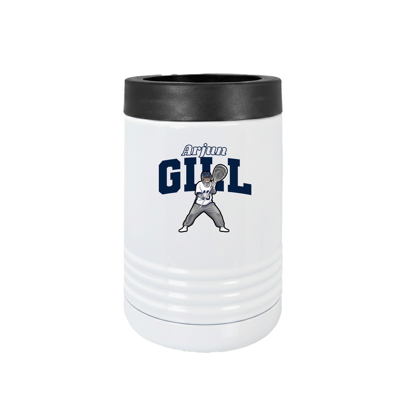 Beverage Holder — Name Arch in White