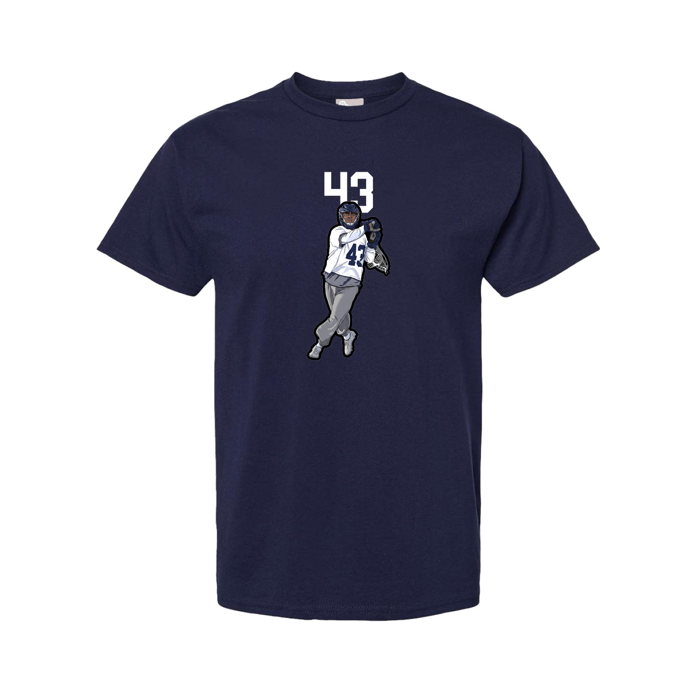 Youth Tee — Number Top in Navy