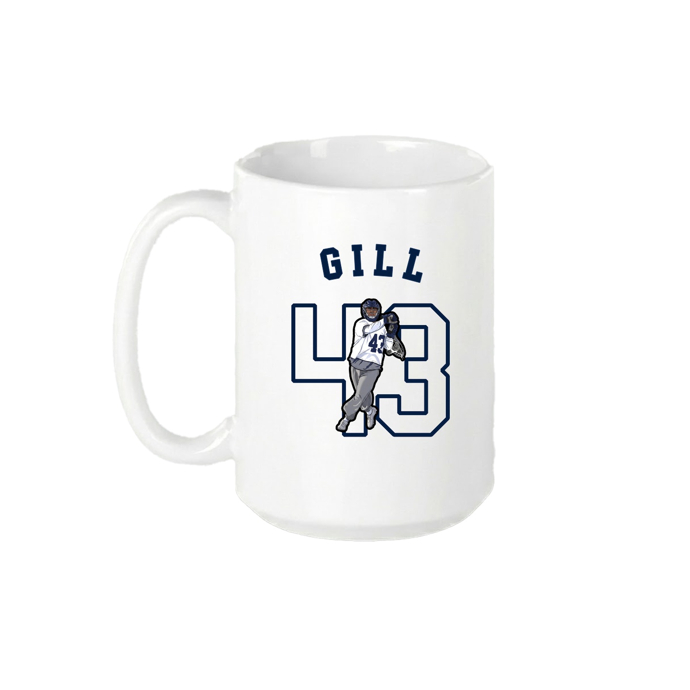 15oz Coffee Mug — Shirsey Arch in White