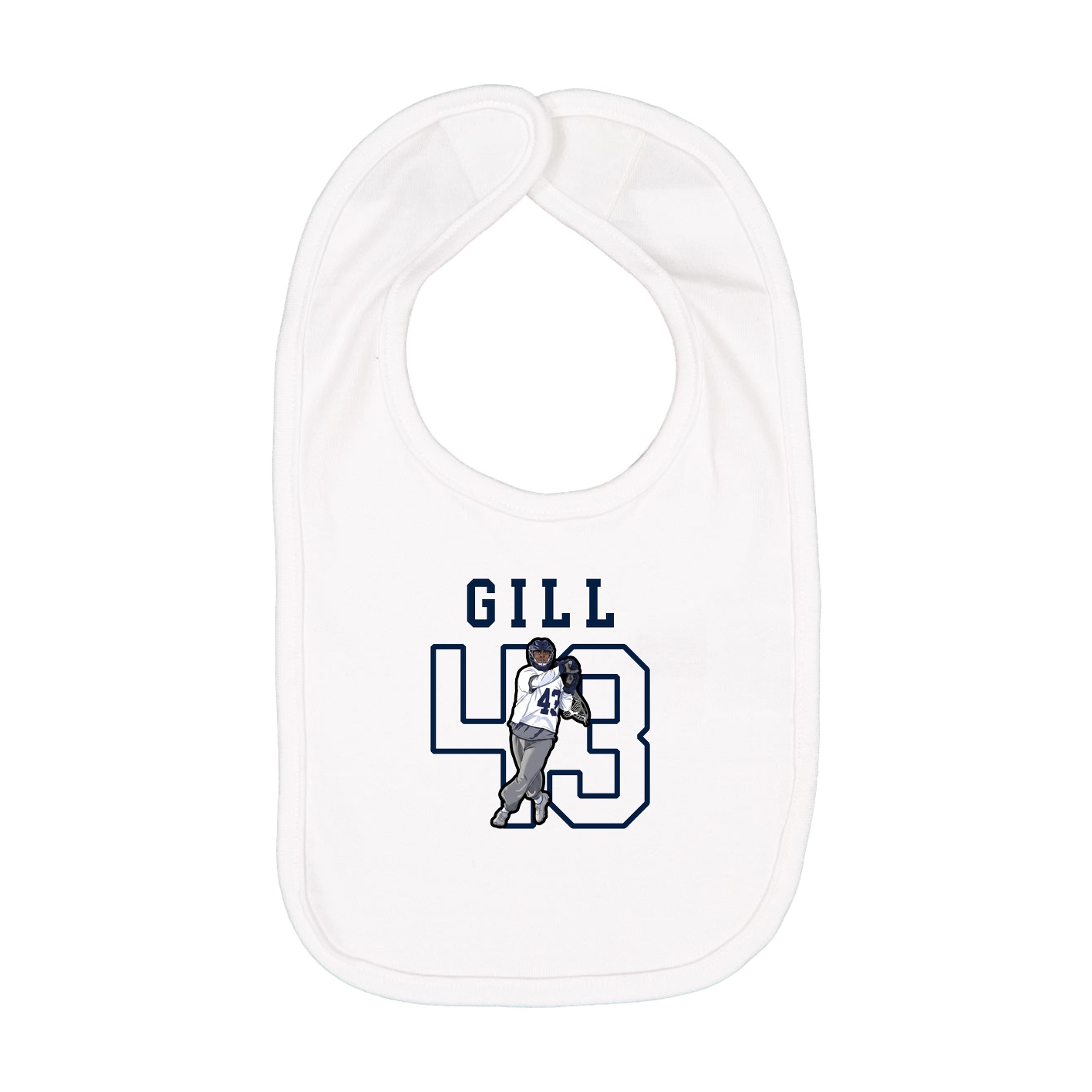 Infant Bib — Shirsey in White