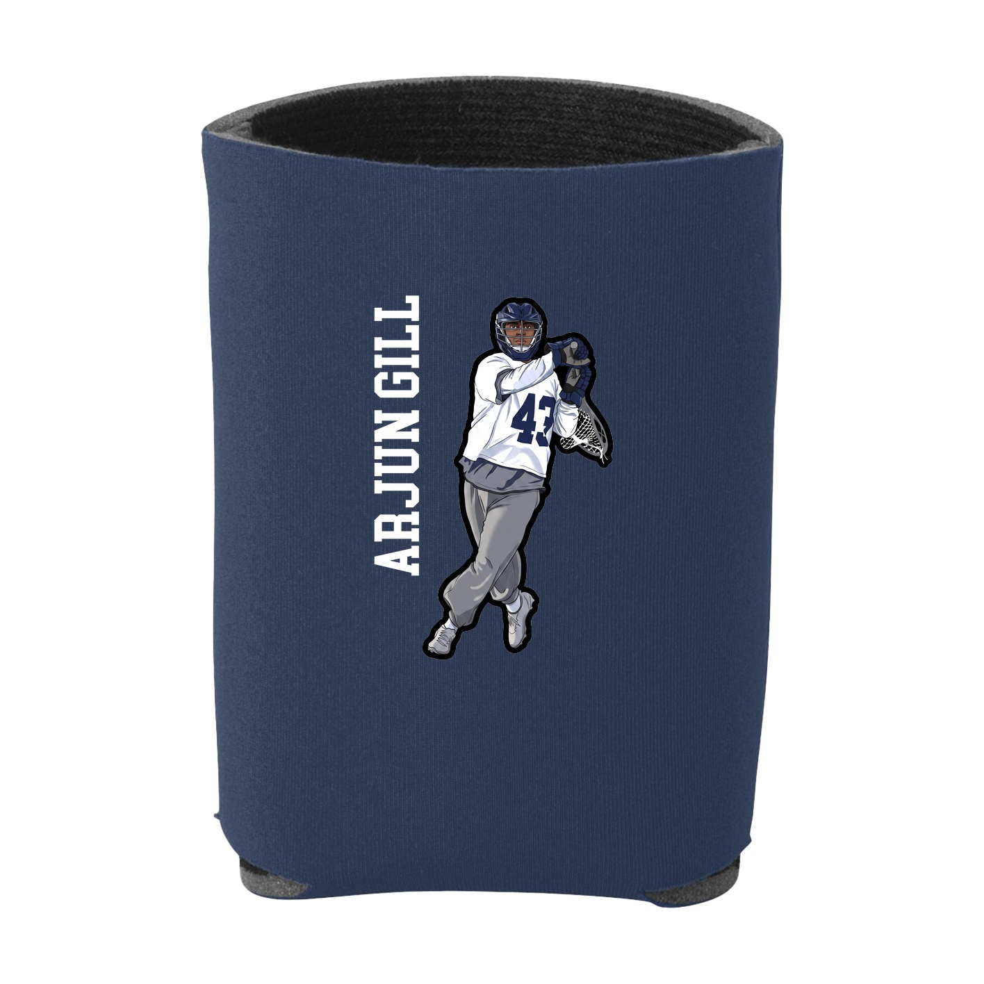 Can Holder — Name Vertical in Navy