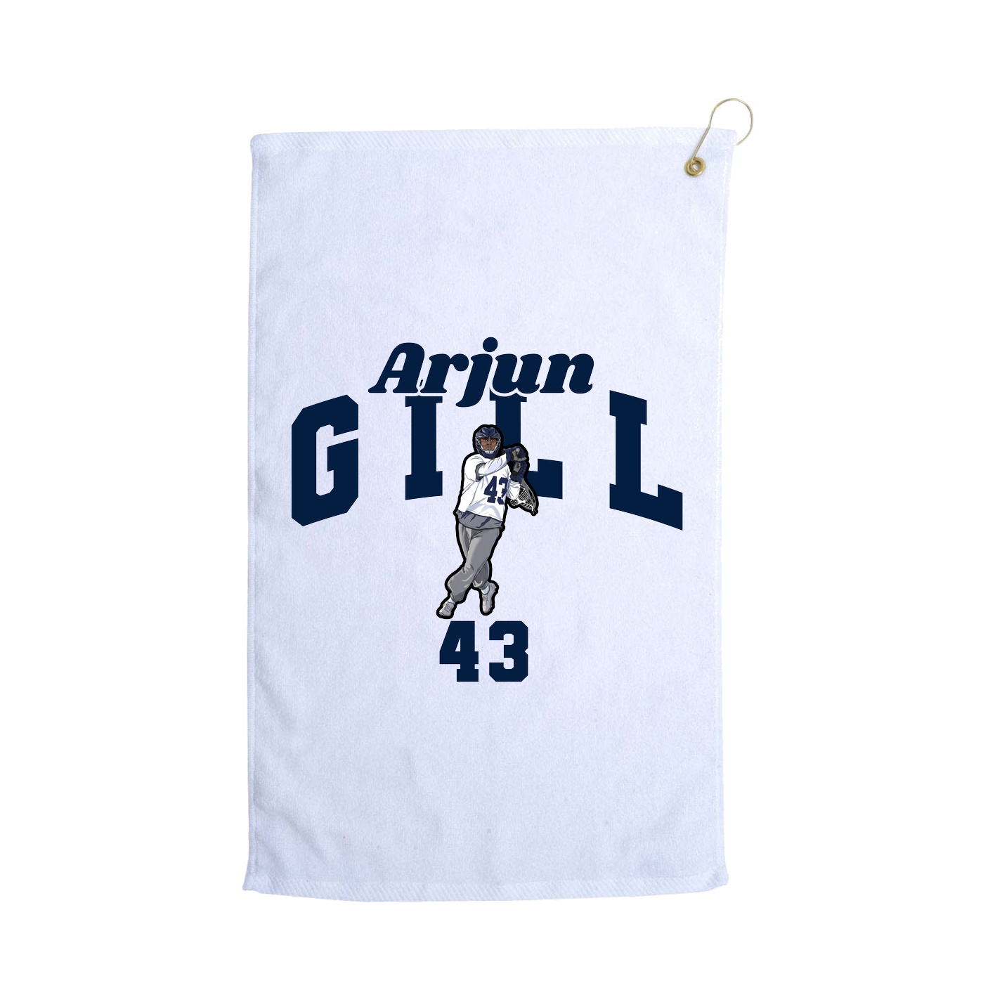Golf Towel — Signature Arch in White
