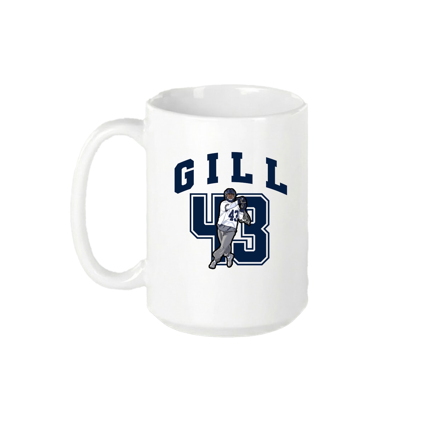 15oz Coffee Mug — Number in White