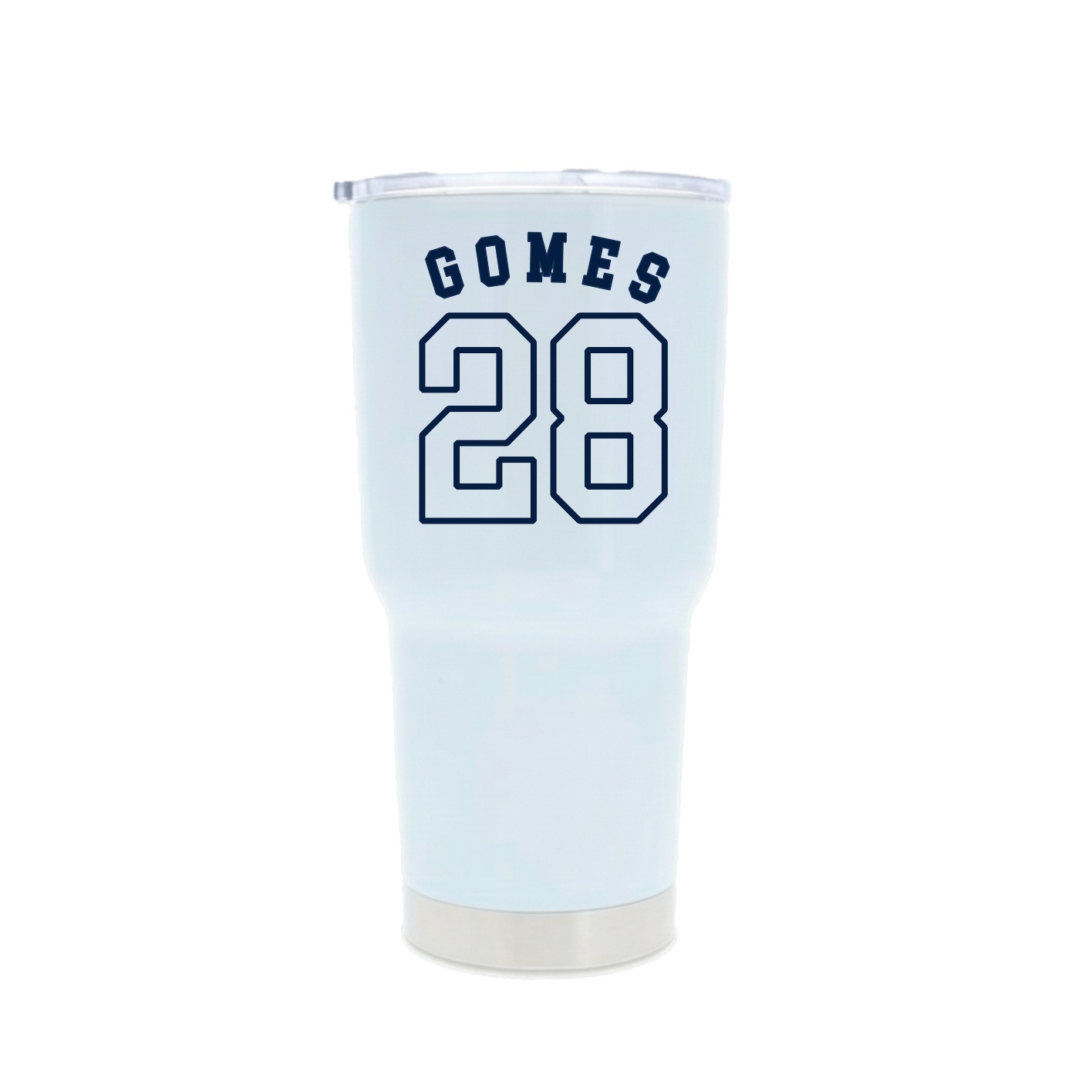 30oz Stainless Steel Tumbler — Shirsey Arch in White