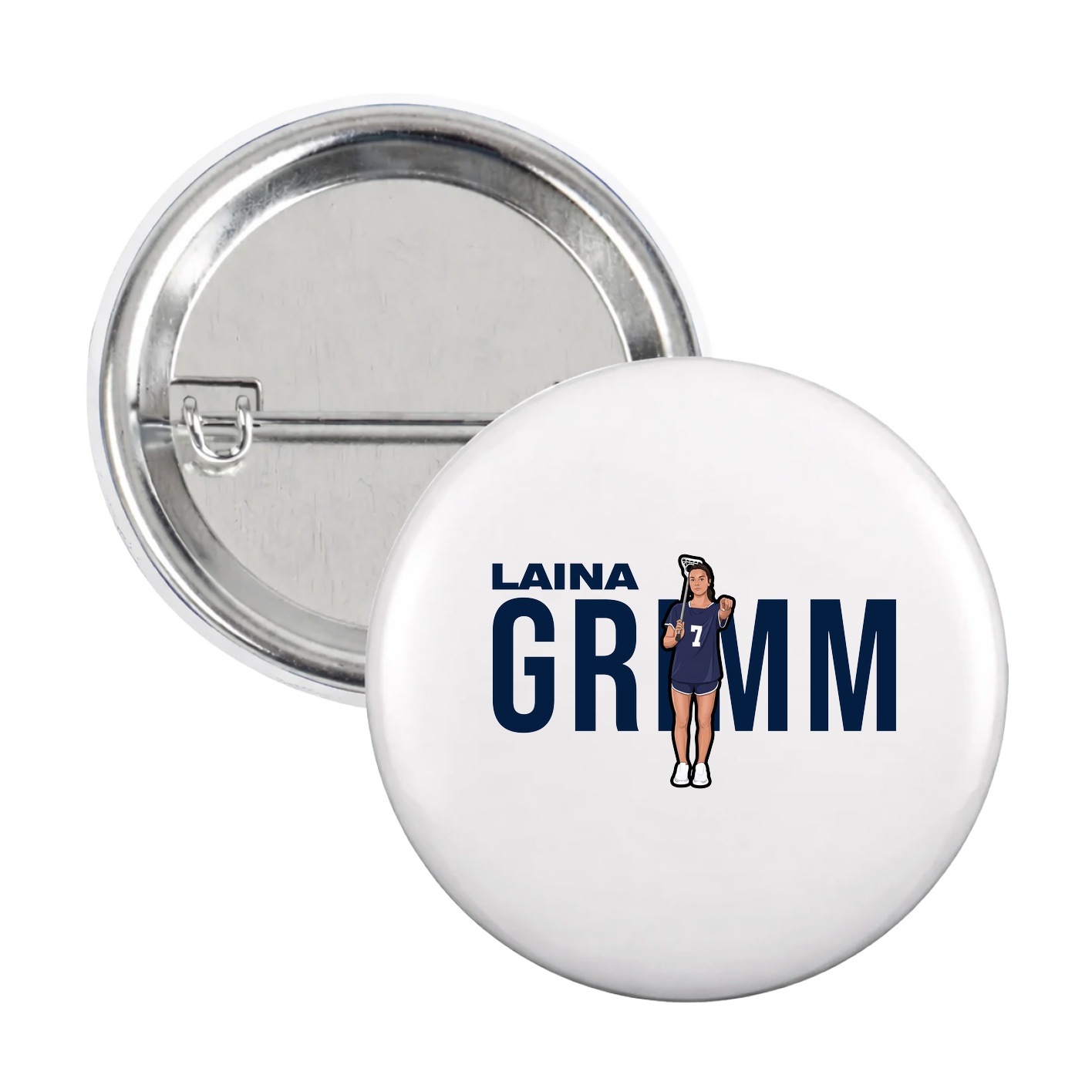 Game Day Button — Player Name in White