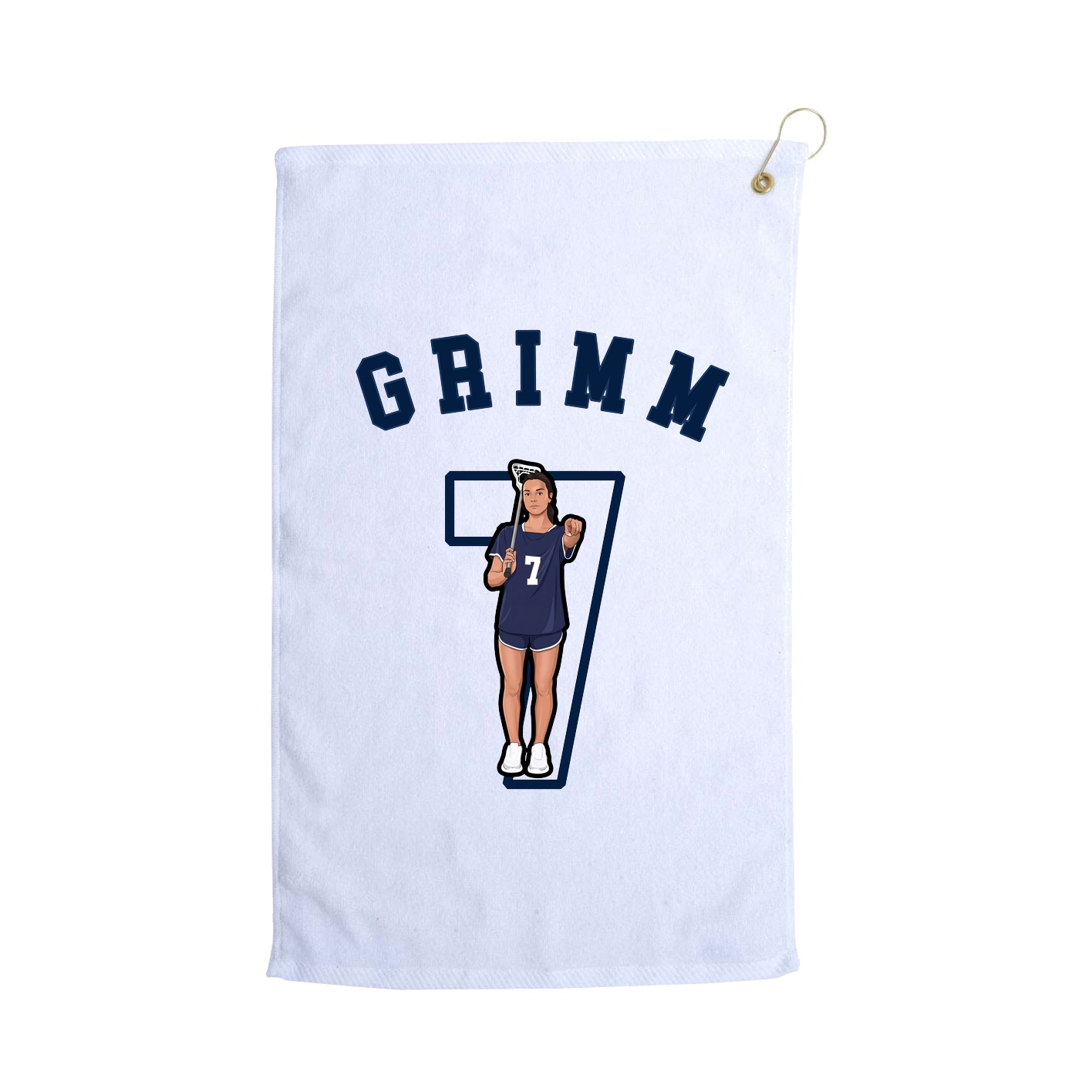 Golf Towel — Shirsey Arch in White