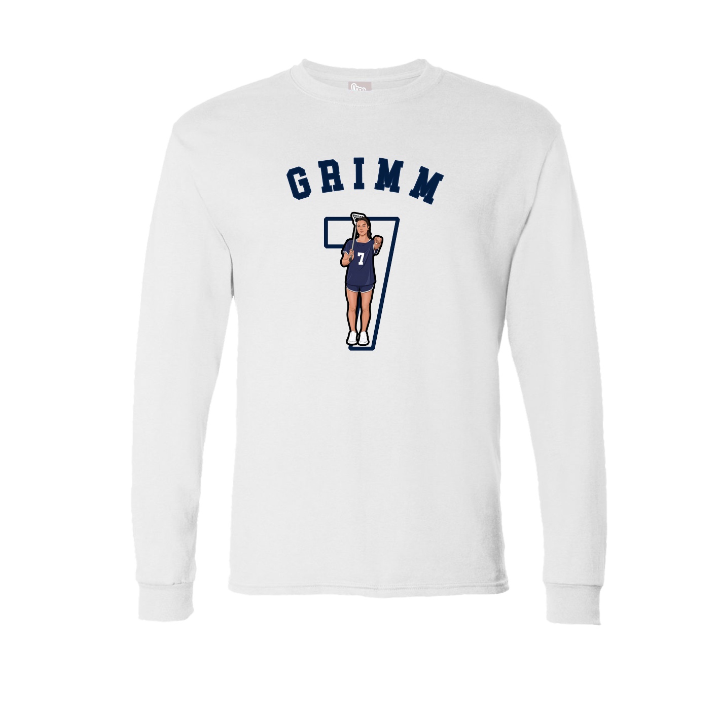 Long Sleeve Tee — Shirsey Arch in White