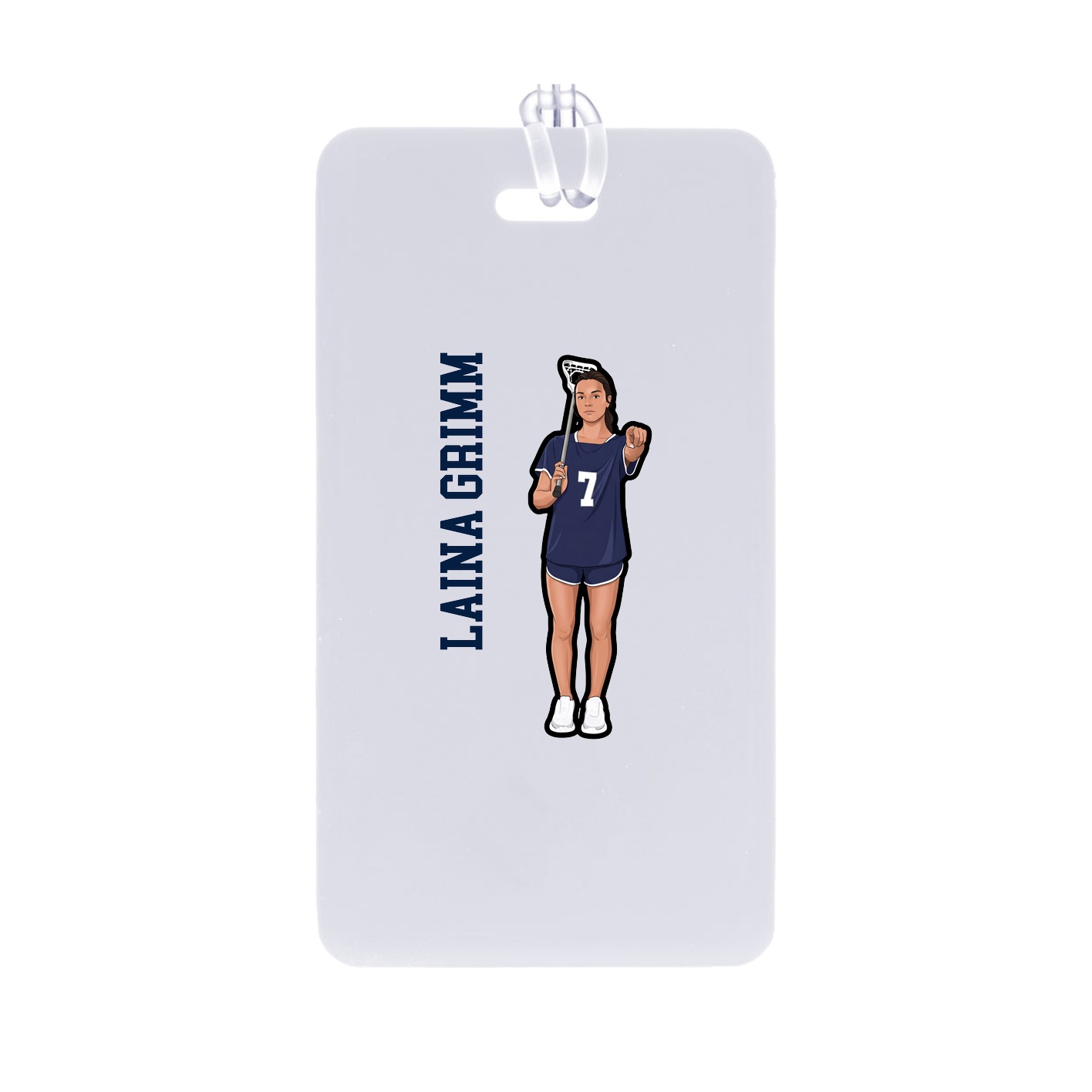 Bag Tag — Name Vertical in Classic