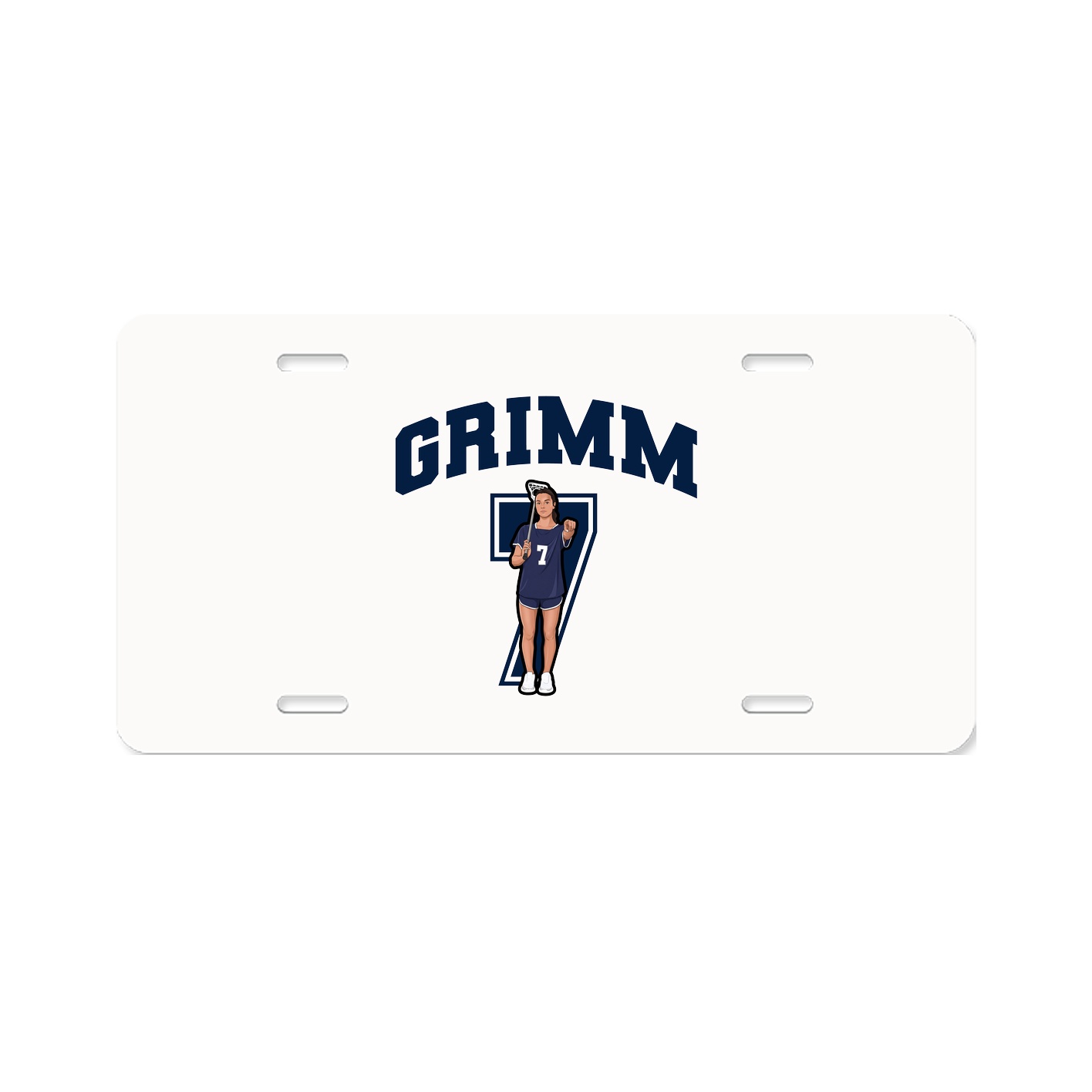 License Plate — Number in Classic