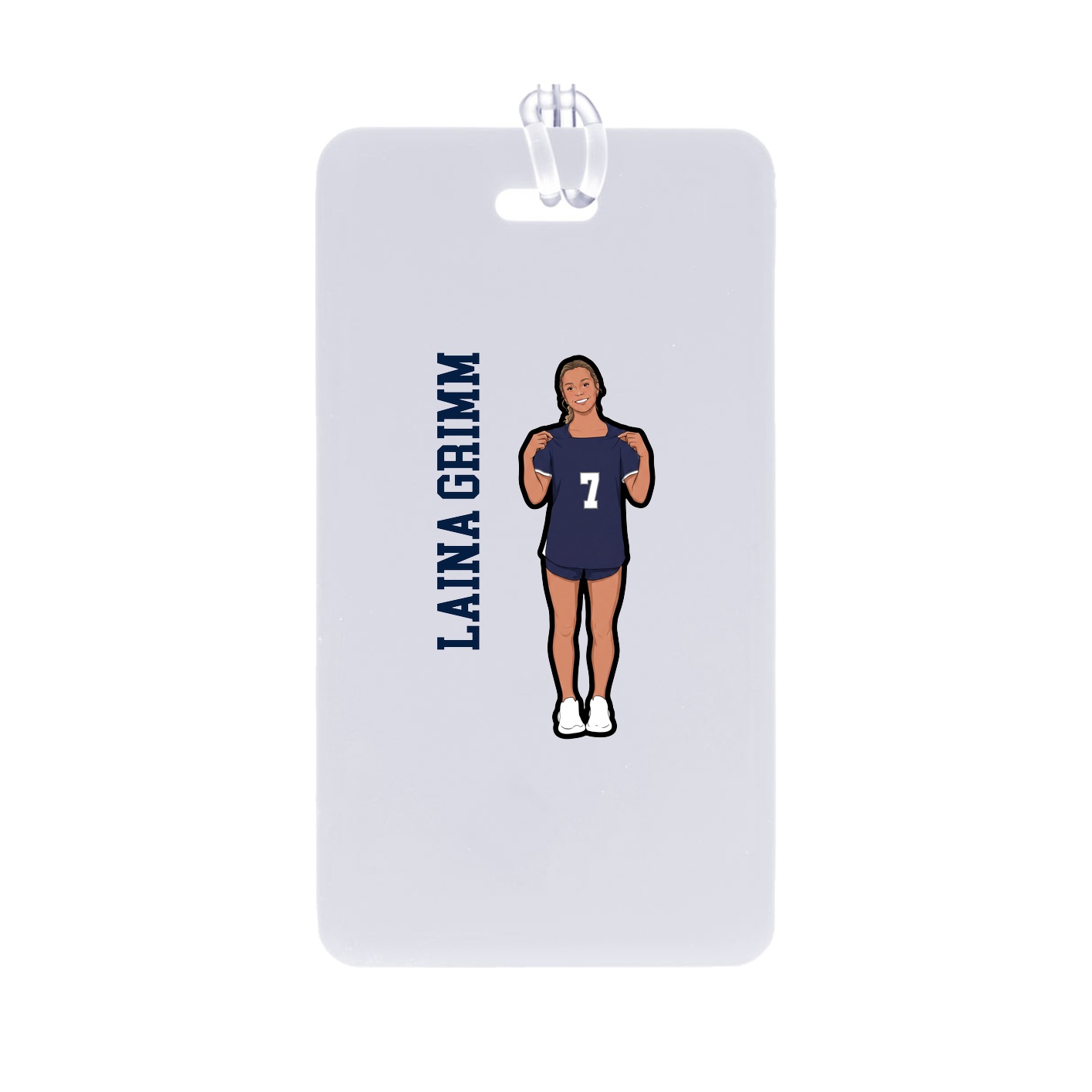 Bag Tag — Name Vertical in Classic