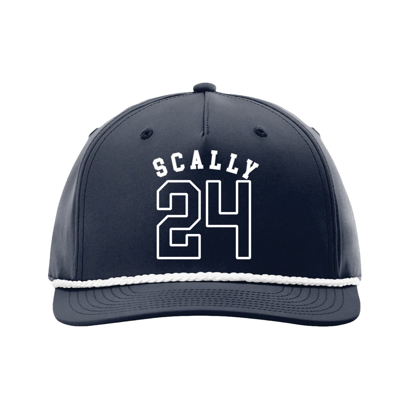 Five-Panel Classic Rope Cap — Shirsey Arch in Navy