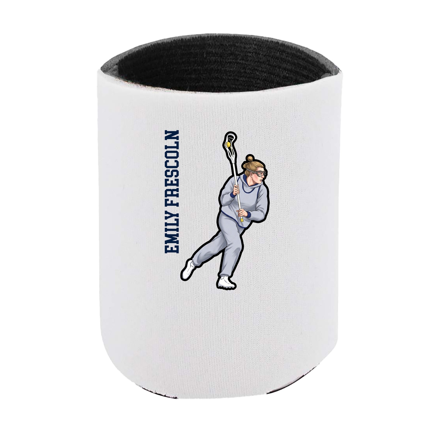 Can Holder — Name Vertical in White
