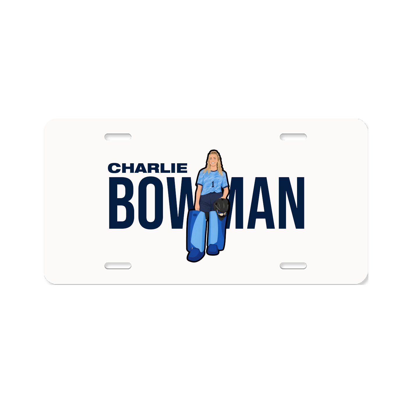 License Plate — Player Name in Classic