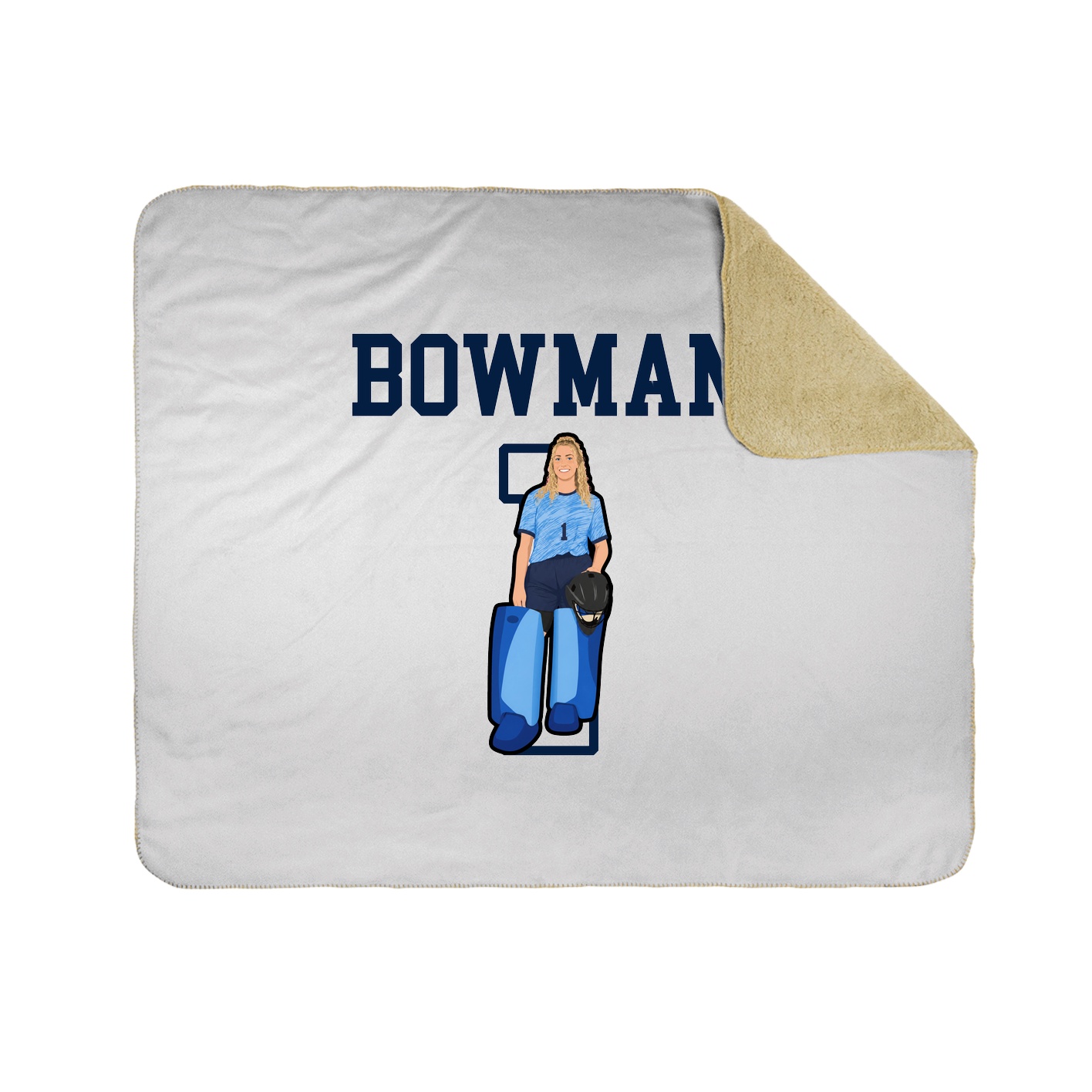 Throw Blanket — Shirsey in White