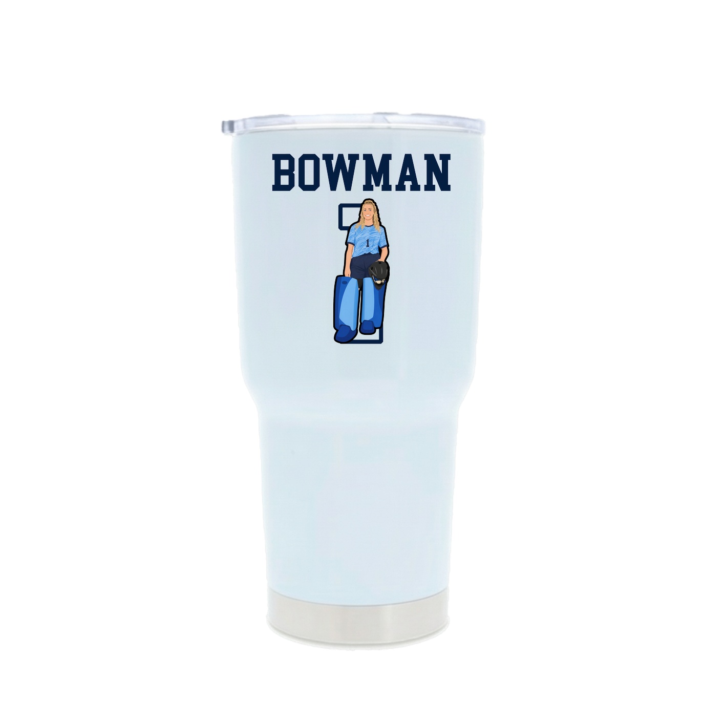 30oz Stainless Steel Tumbler — Shirsey in White
