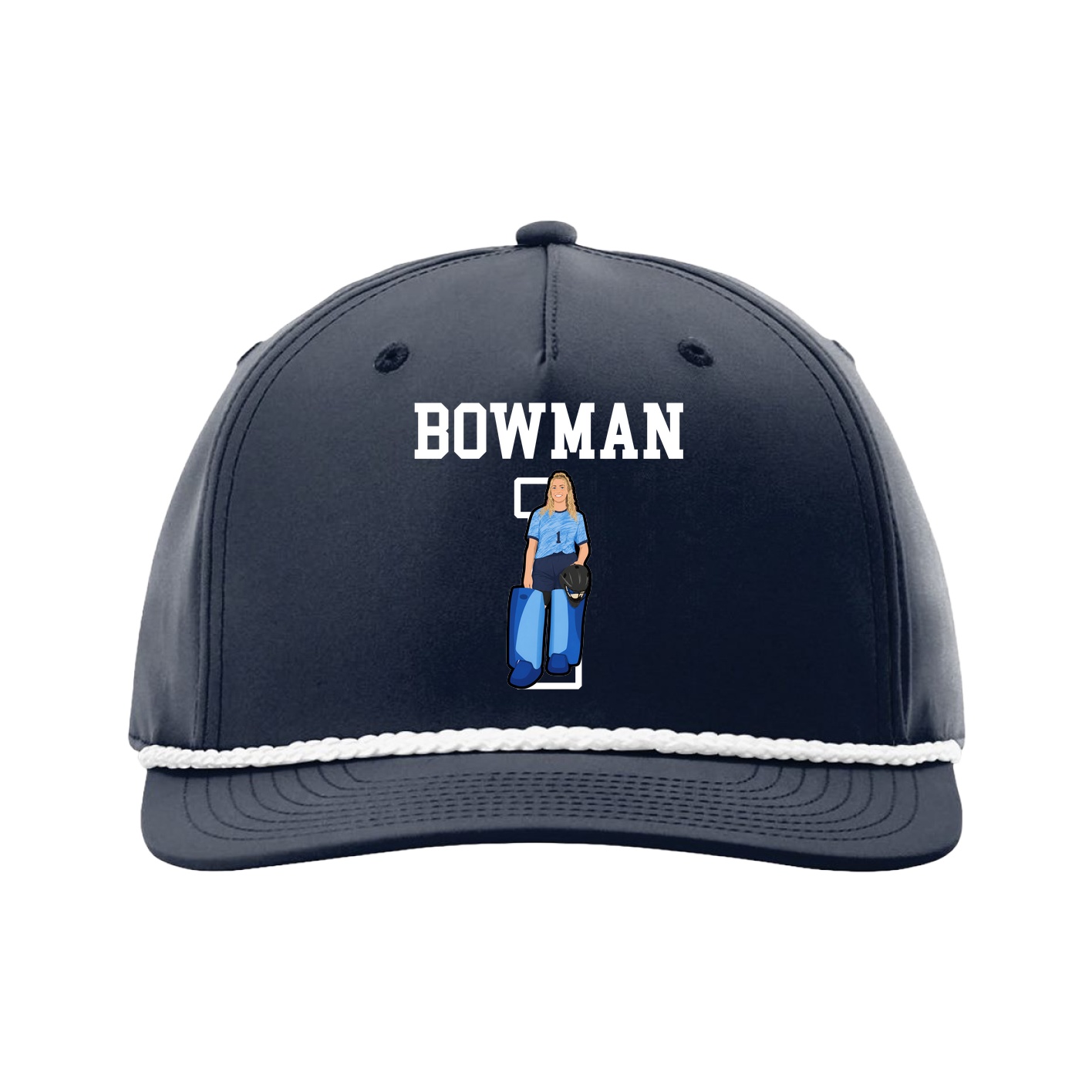 Five-Panel Classic Rope Cap — Shirsey in Navy