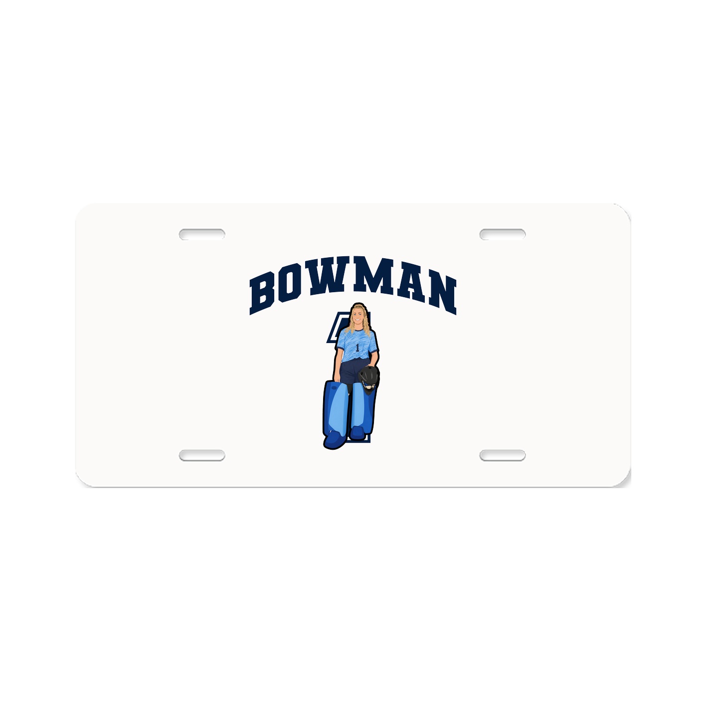 License Plate — Number in Classic