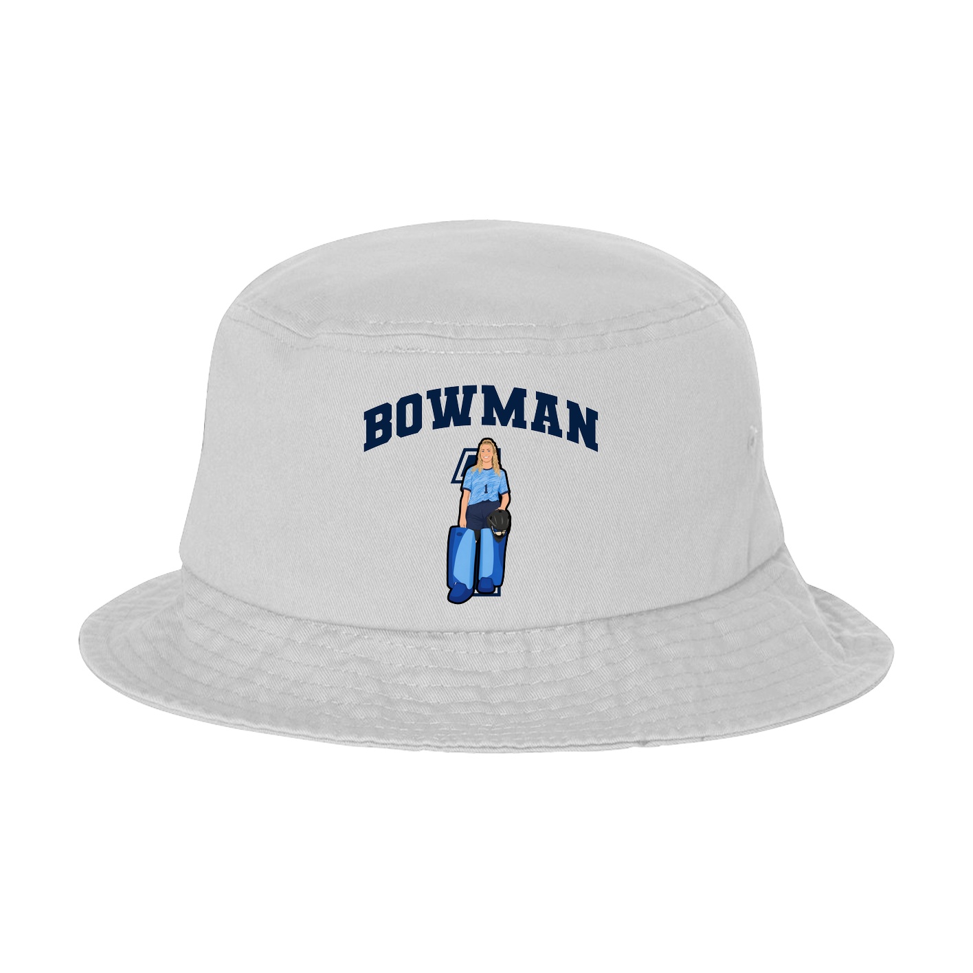 Bucket Cap — Number in White