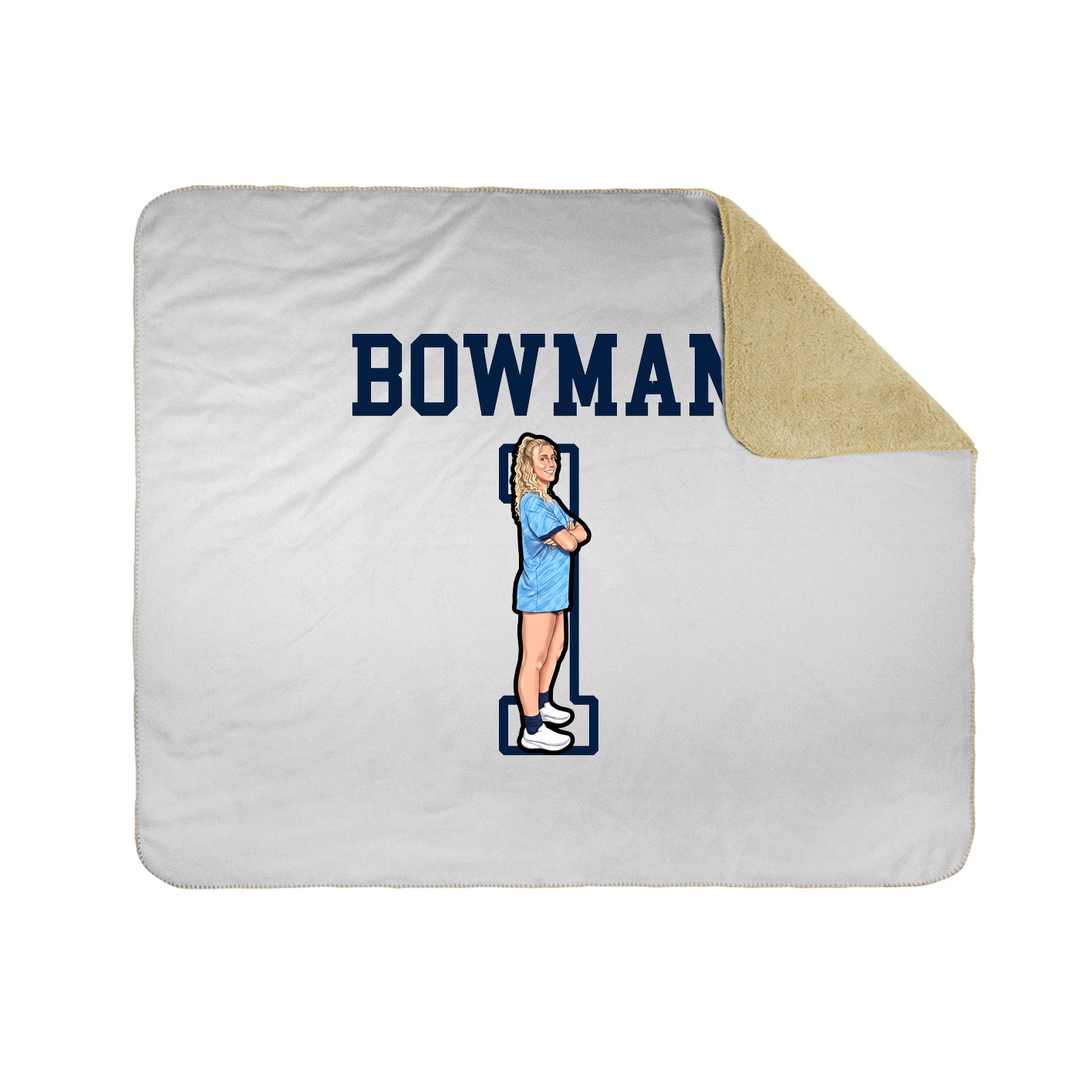 Throw Blanket — Shirsey in White