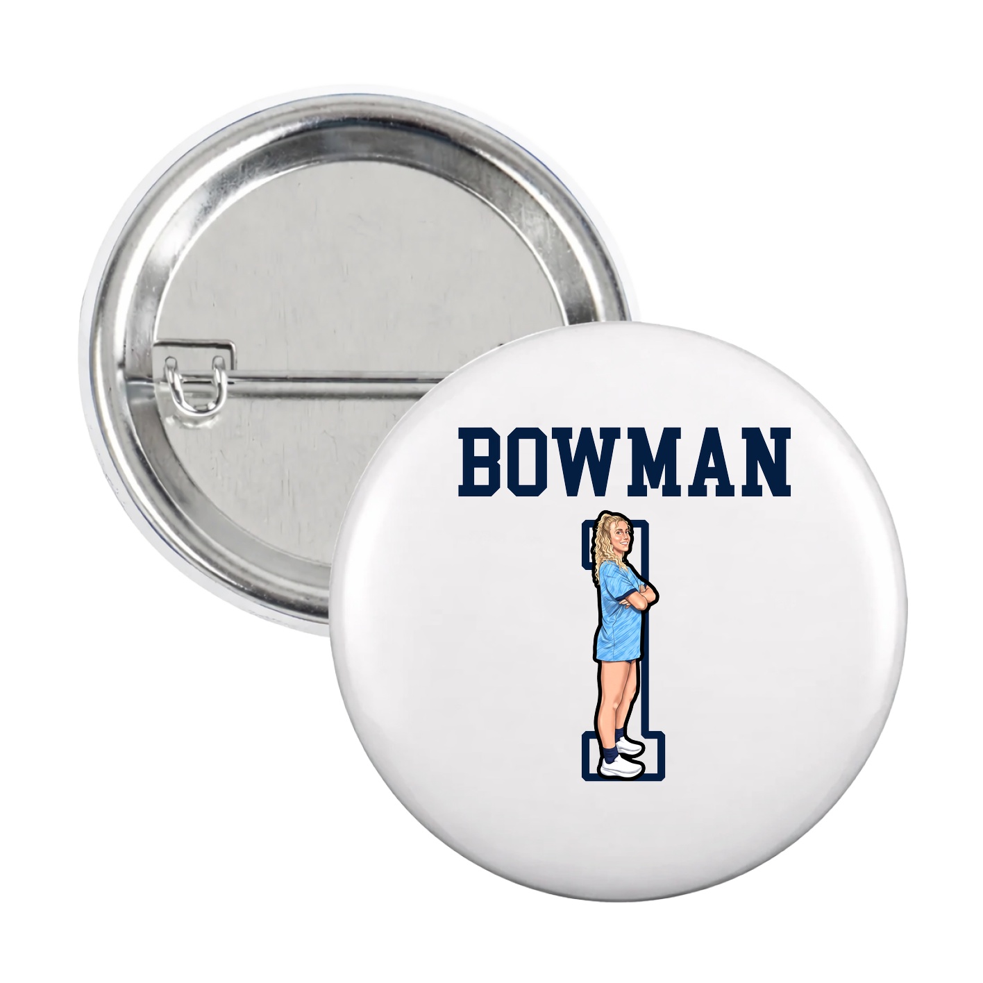 Game Day Button — Shirsey in White