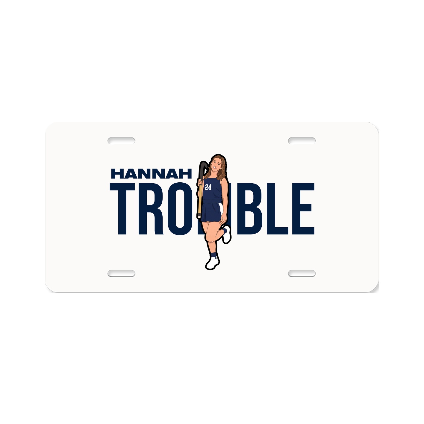 License Plate — Player Name in Classic