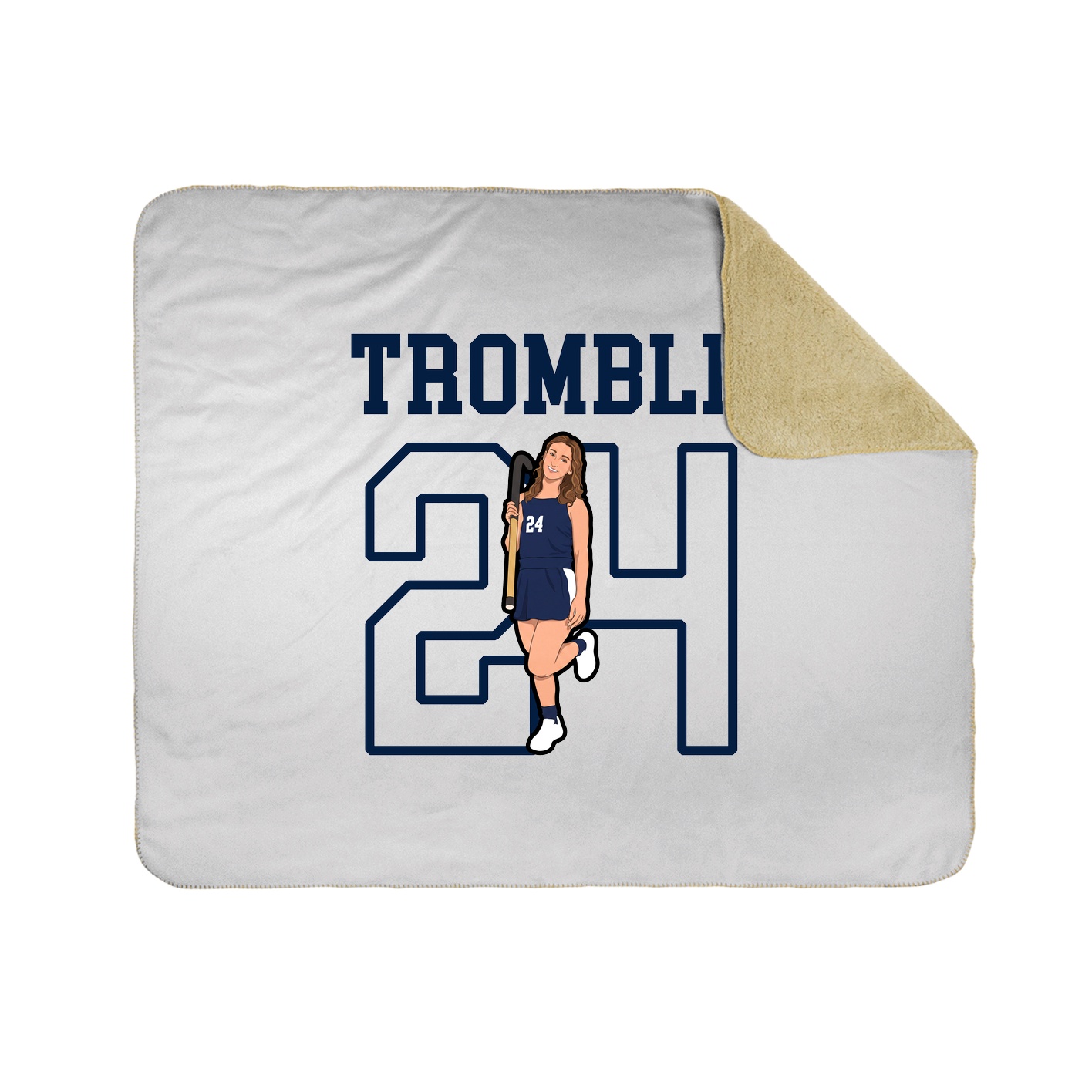 Throw Blanket — Shirsey in White