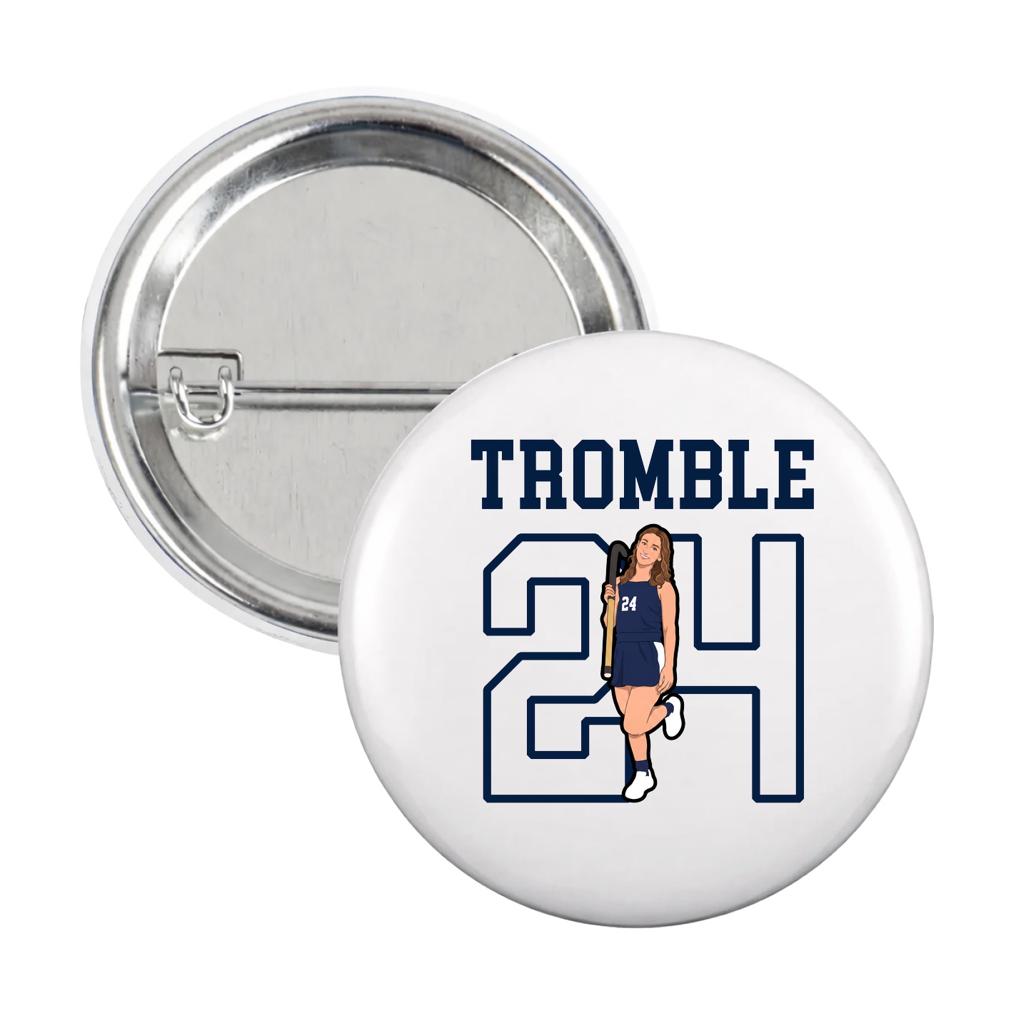 Game Day Button — Shirsey in White