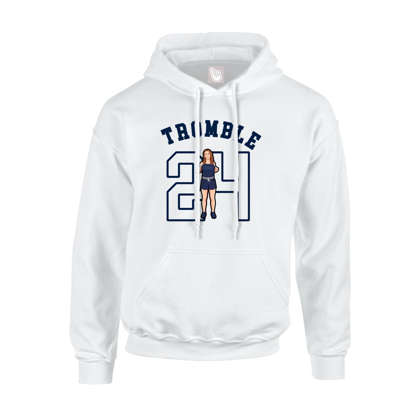 Hoodie — Shirsey Arch in White