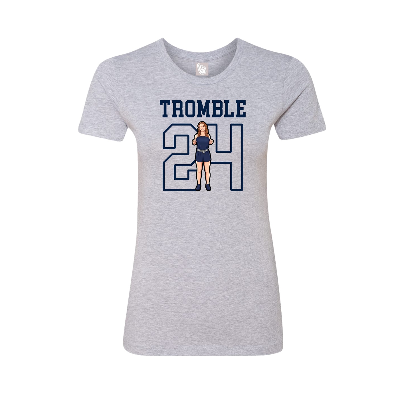 Fitted Women's Tee — Shirsey in Grey