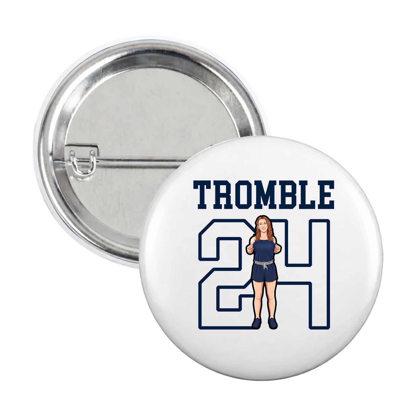 Game Day Button — Shirsey in White