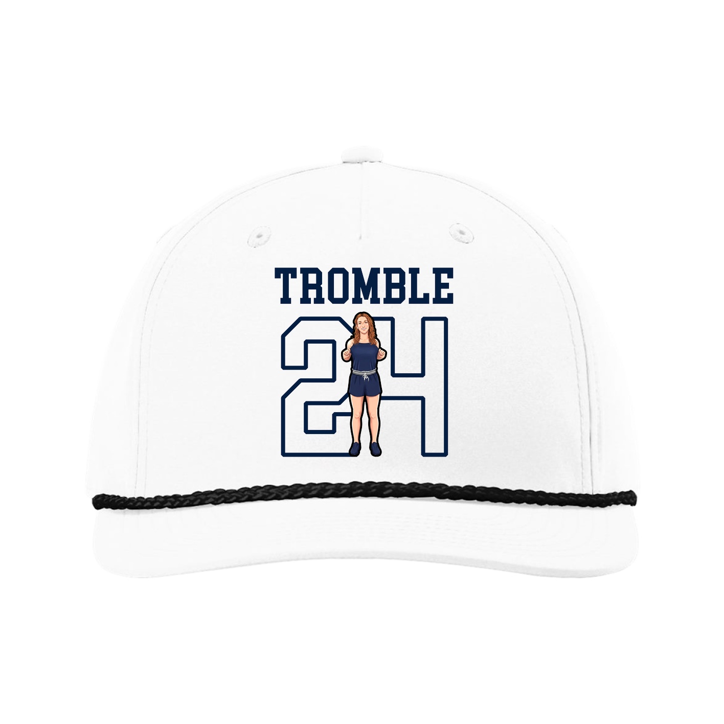 Five-Panel Classic Rope Cap — Shirsey in White