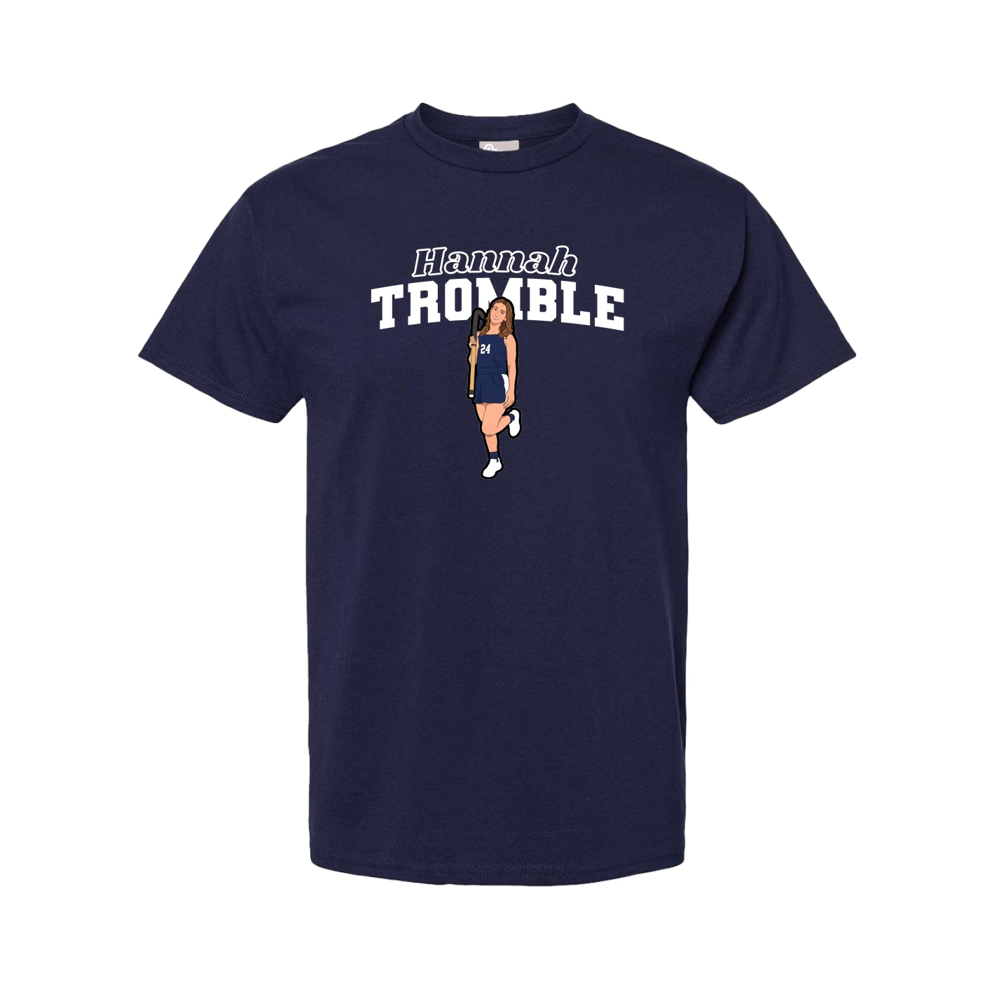 Youth Tee — Name Arch in Navy