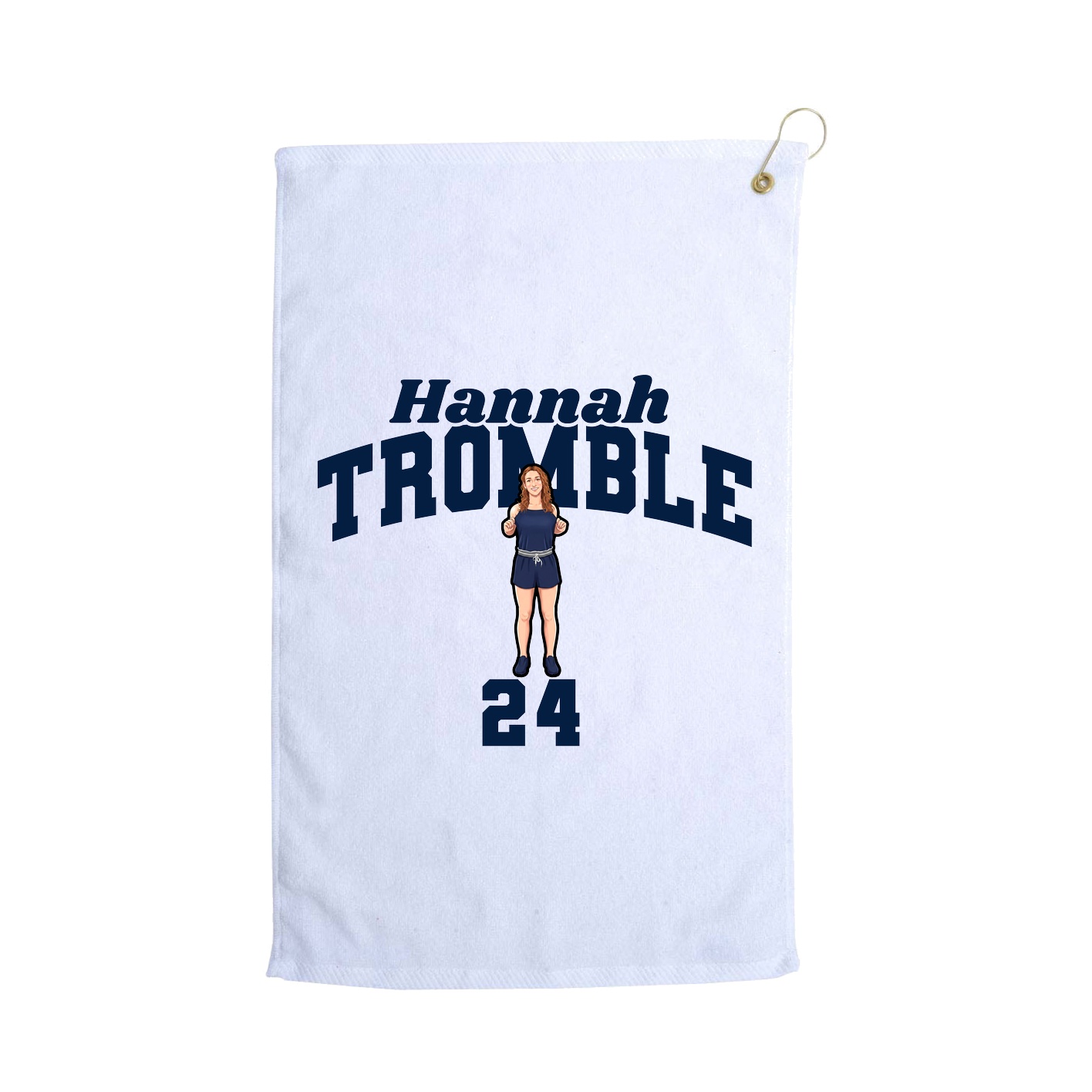 Golf Towel — Signature Arch in White