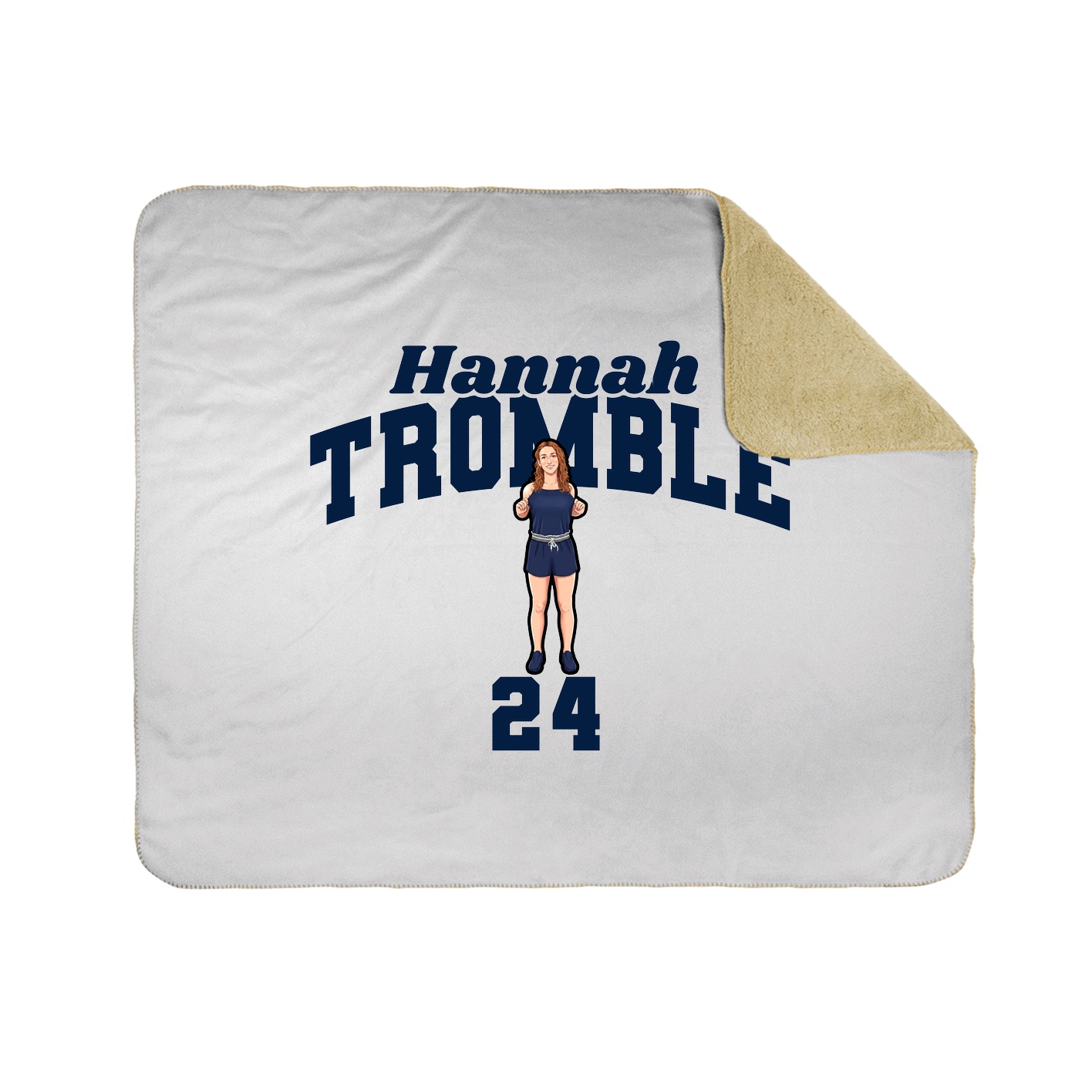 Throw Blanket — Signature Arch in White
