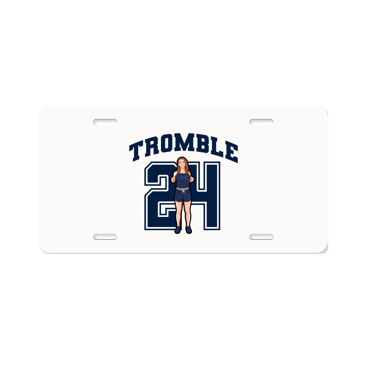 License Plate — Number in Classic