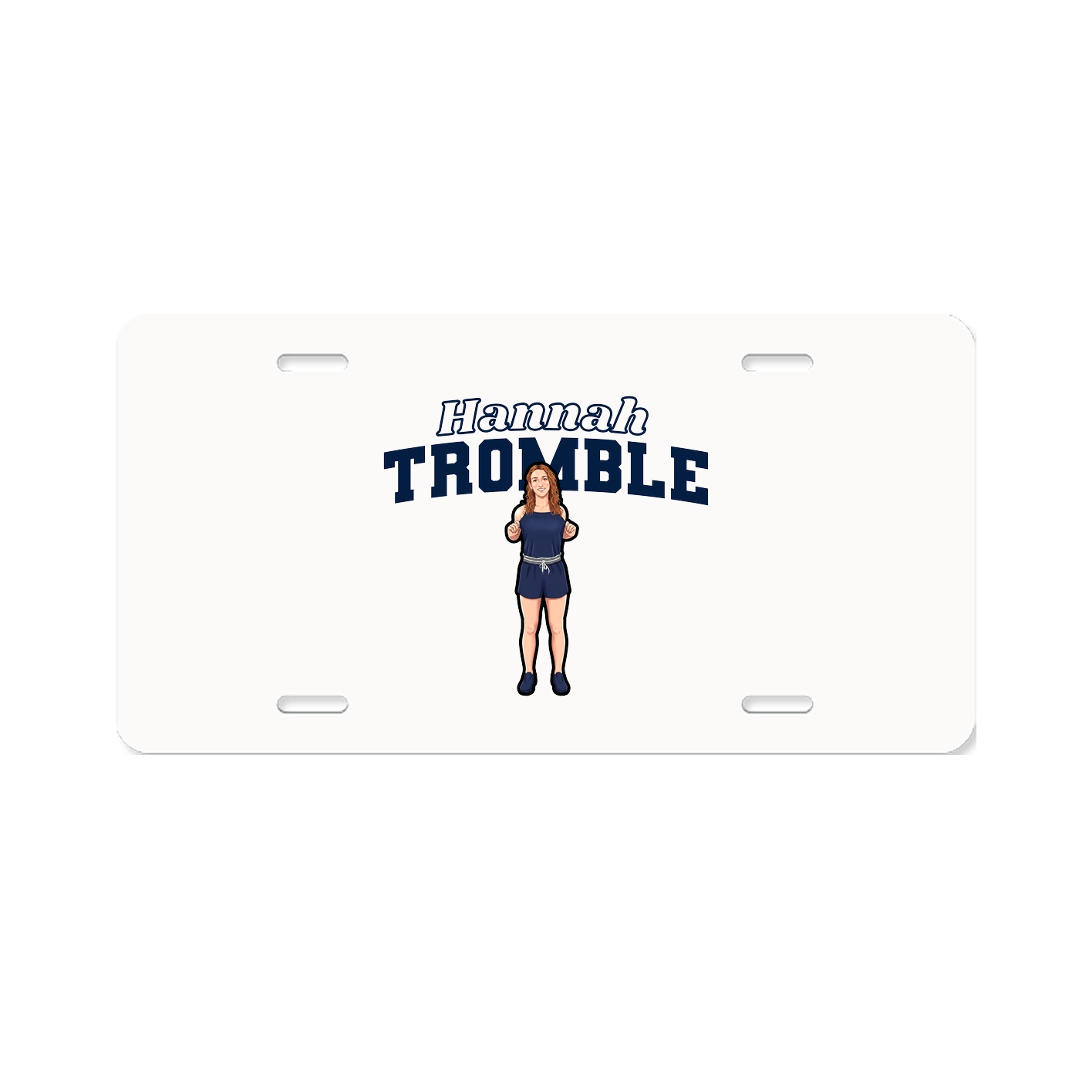 License Plate — Name Arch in Classic